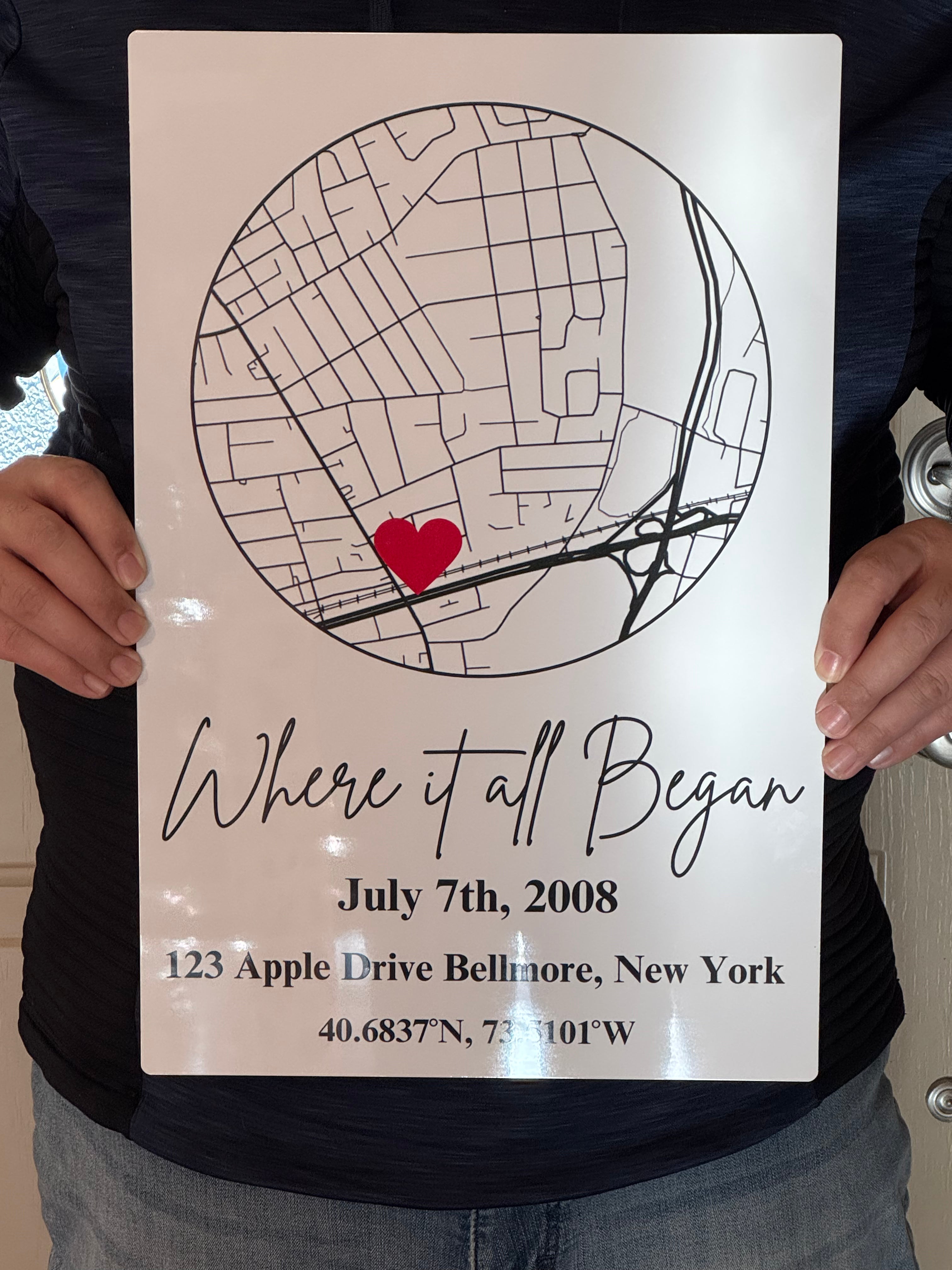 Where it all Began Personalized Metal Prints