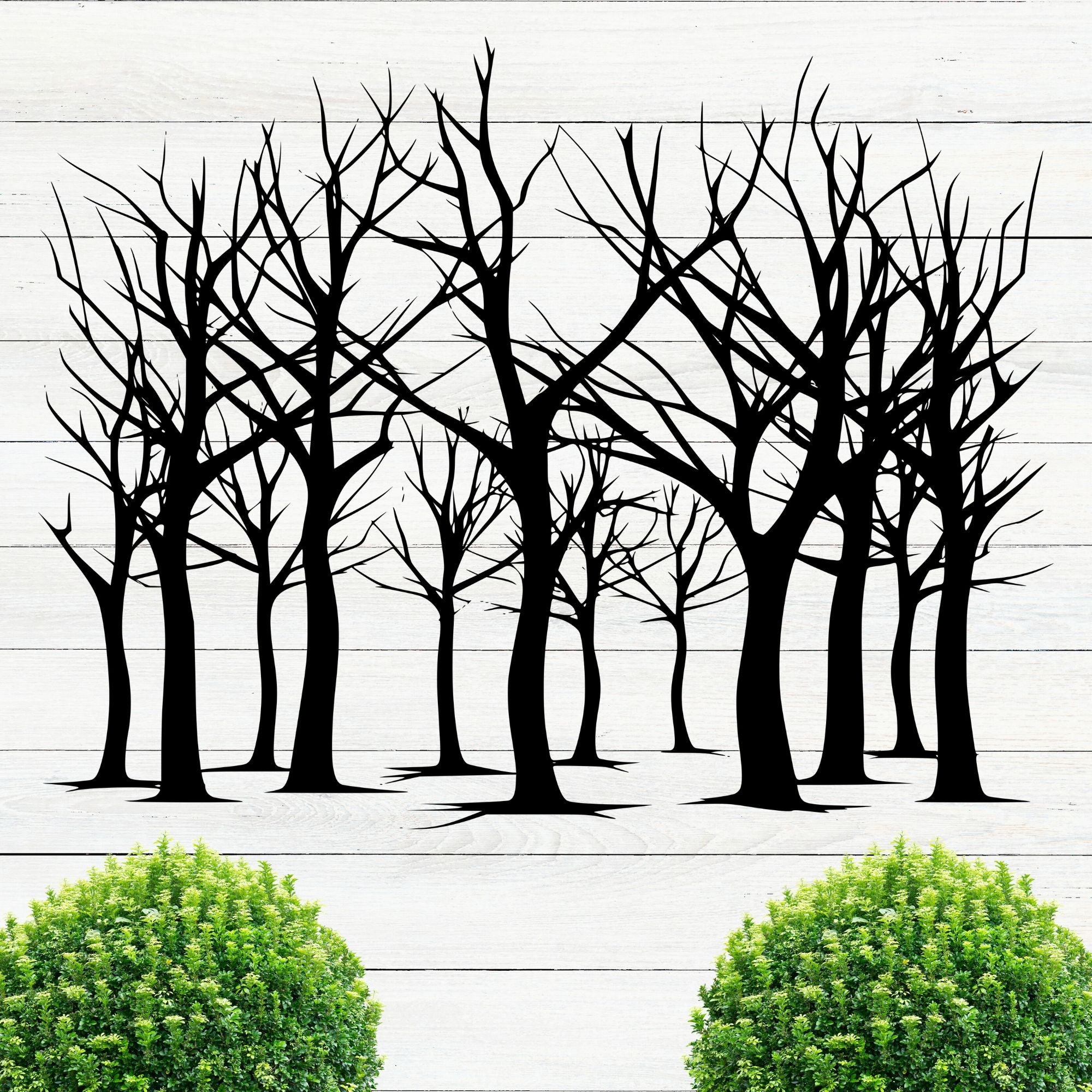 Bare Forest Metal Sign - Cool Metal Signs