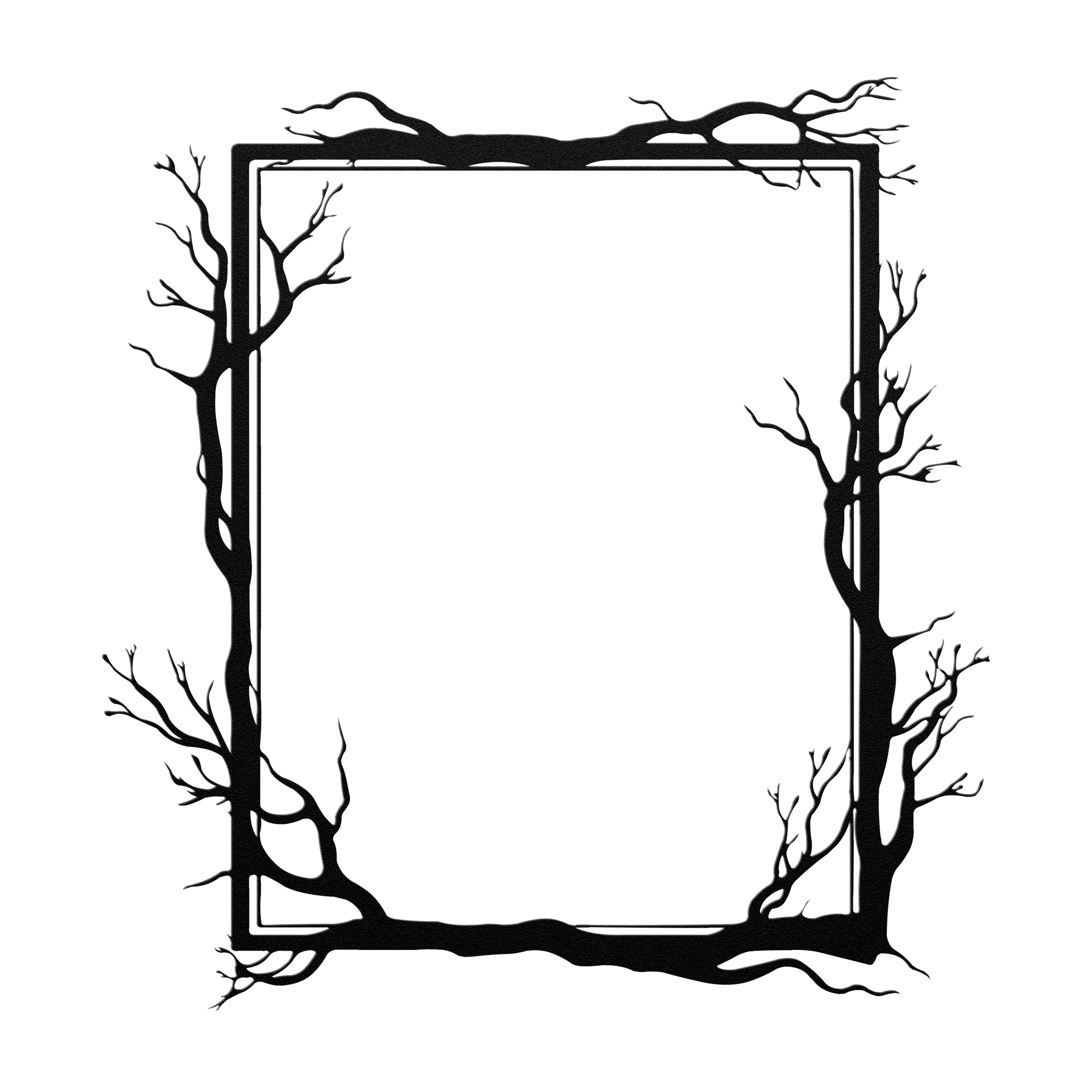 Branch Frame Metal Sign - Cool Metal Signs