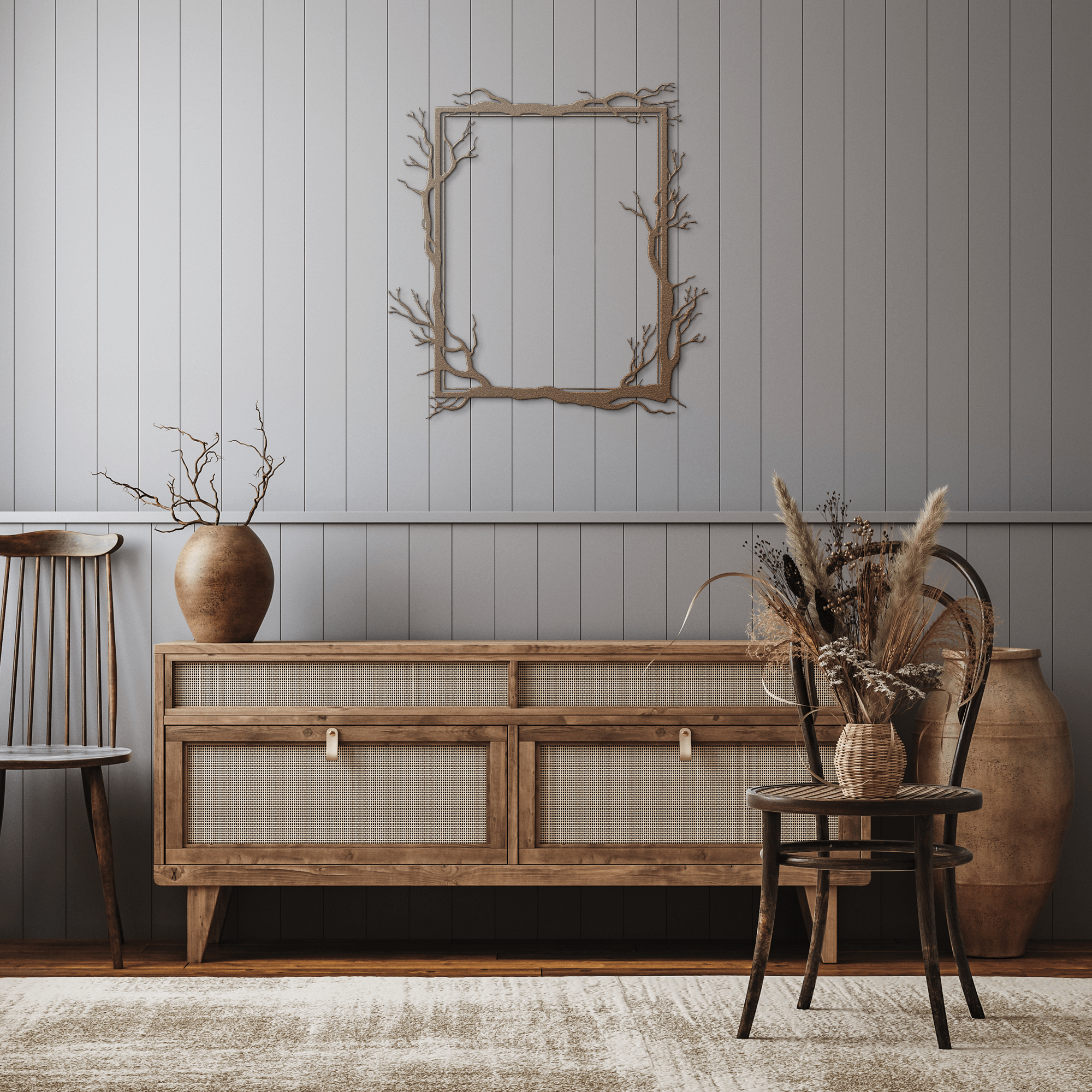 Branch Frame Metal Sign - Cool Metal Signs