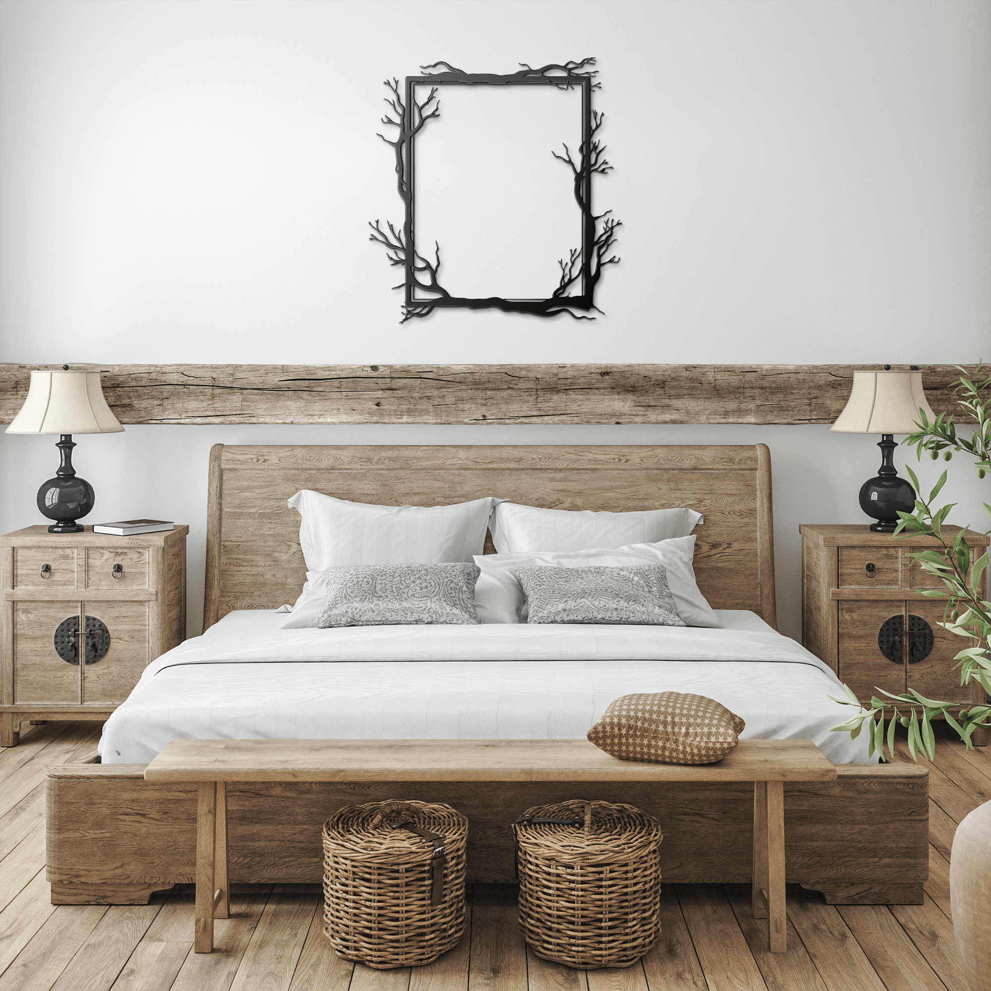 Branch Frame Metal Sign - Cool Metal Signs