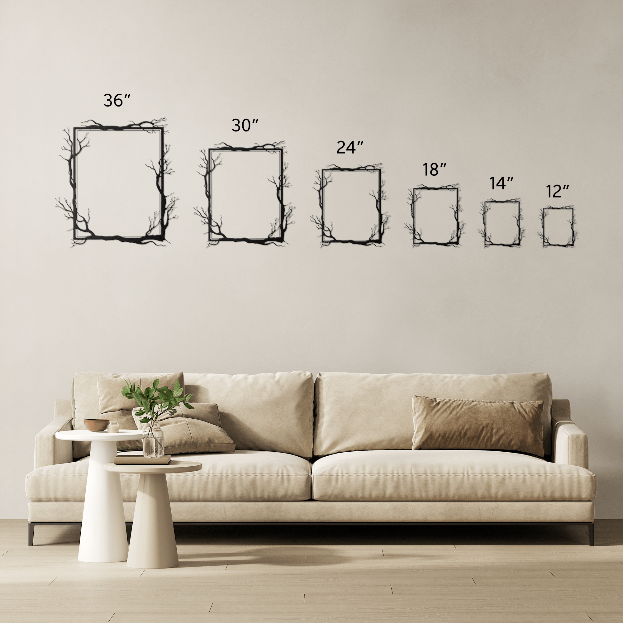 Branch Frame Metal Sign - Cool Metal Signs