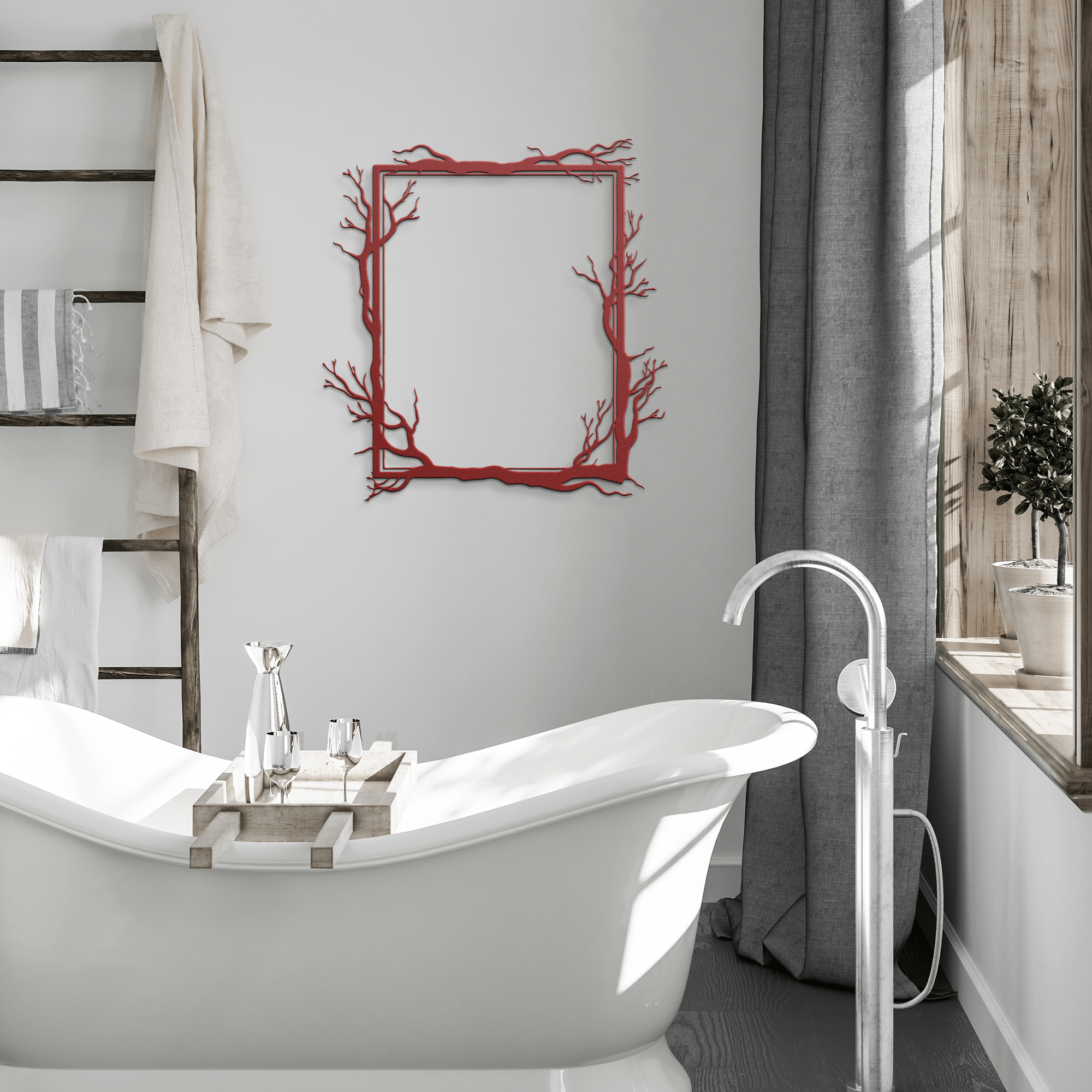 Branch Frame Metal Sign - Cool Metal Signs