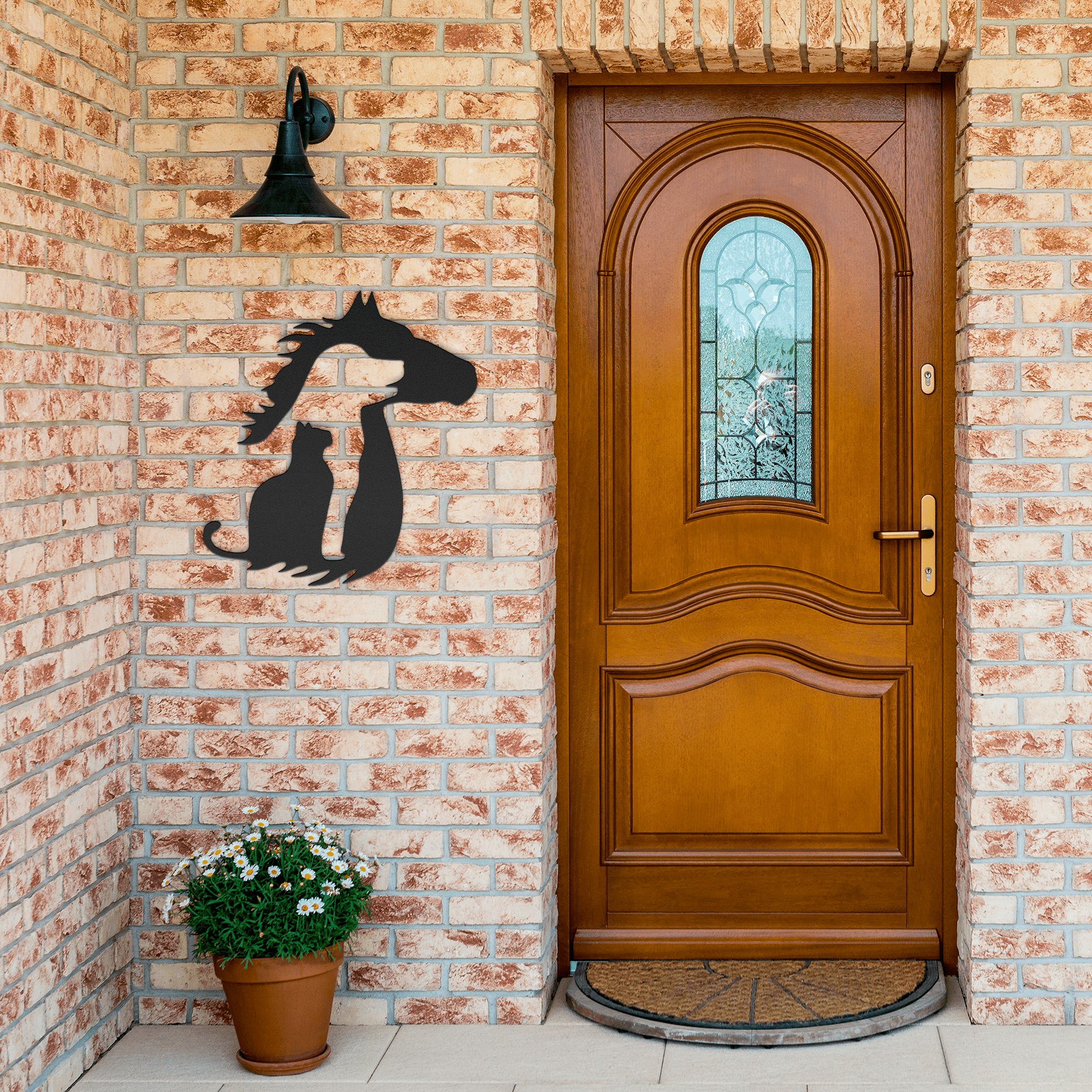 Cat Dog Horse Metal Sign - Cool Metal Signs