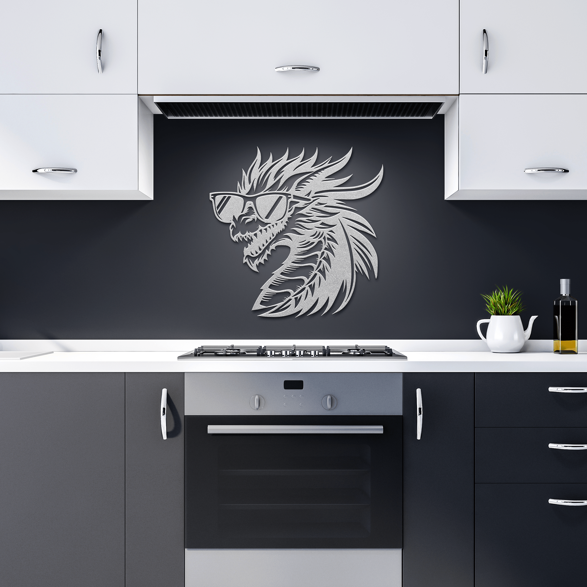 Cool Dragon Metal Sign - Cool Metal Signs