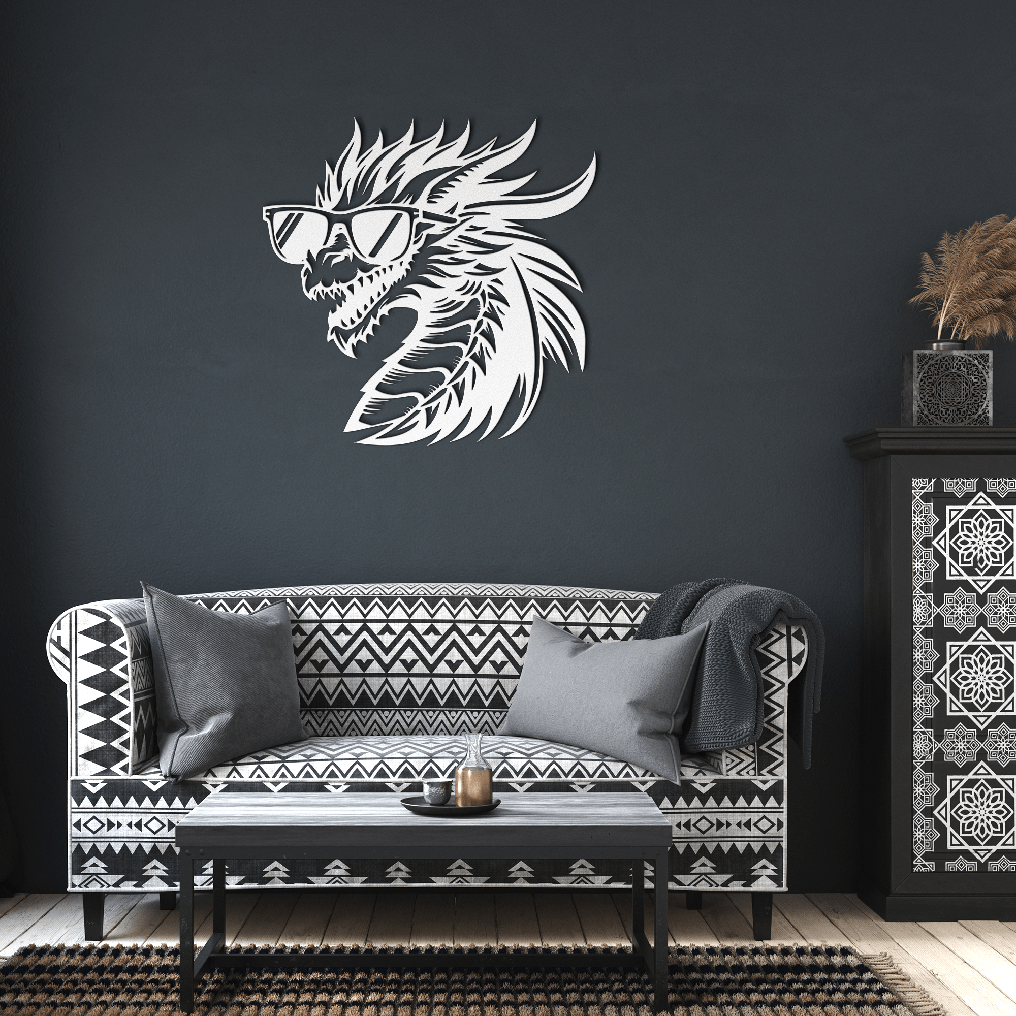 Cool Dragon Metal Sign - Cool Metal Signs