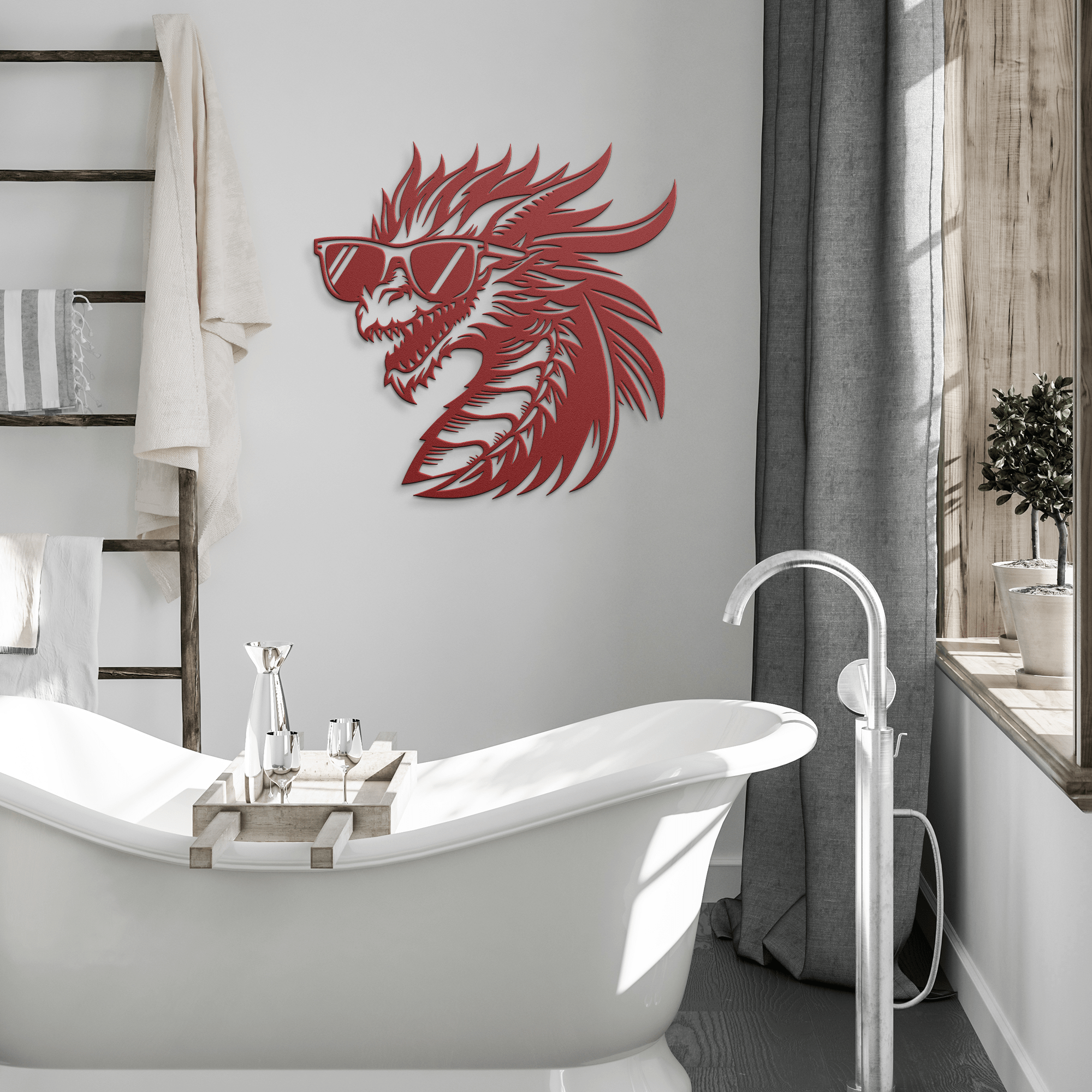 Cool Dragon Metal Sign - Cool Metal Signs