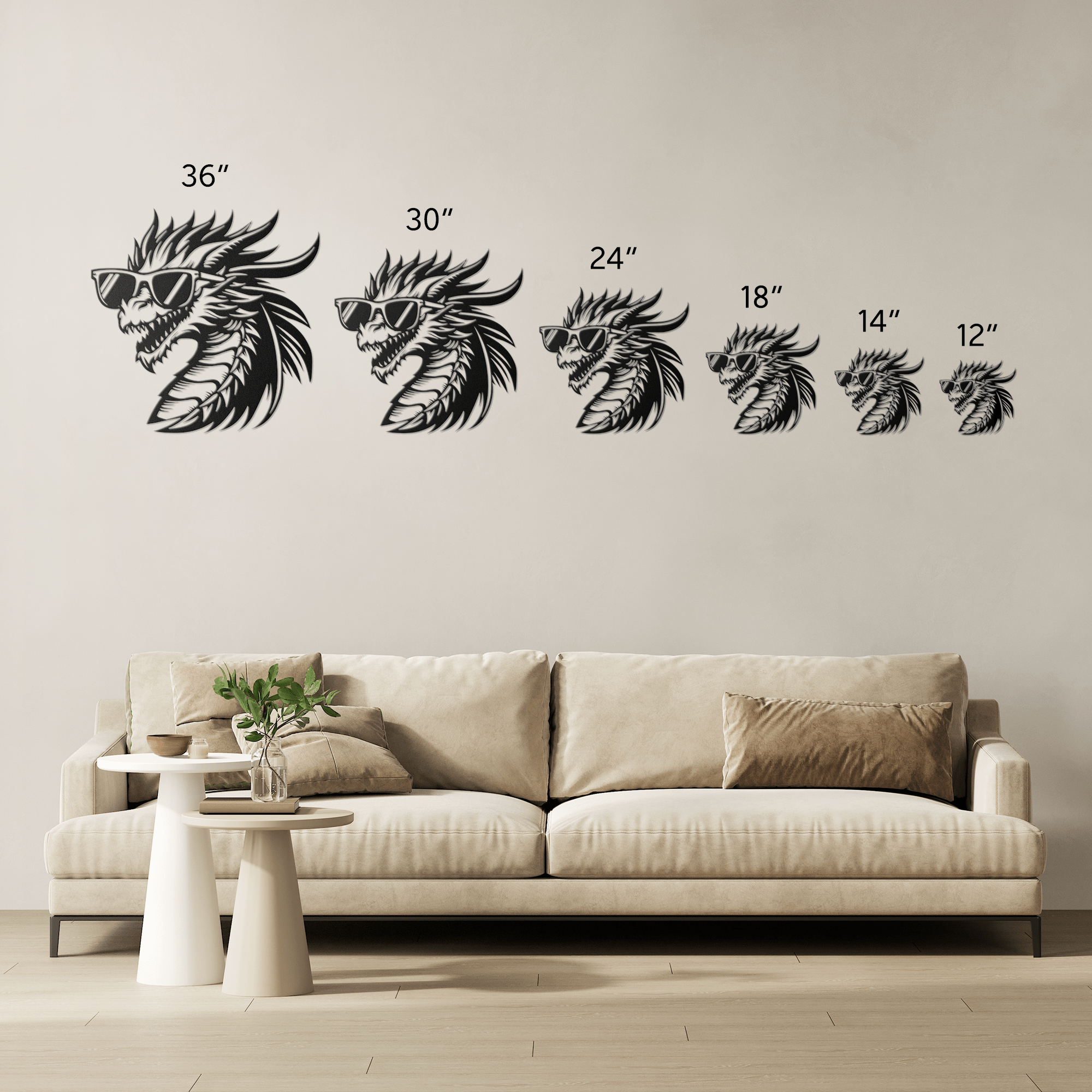 Cool Dragon Metal Sign - Cool Metal Signs