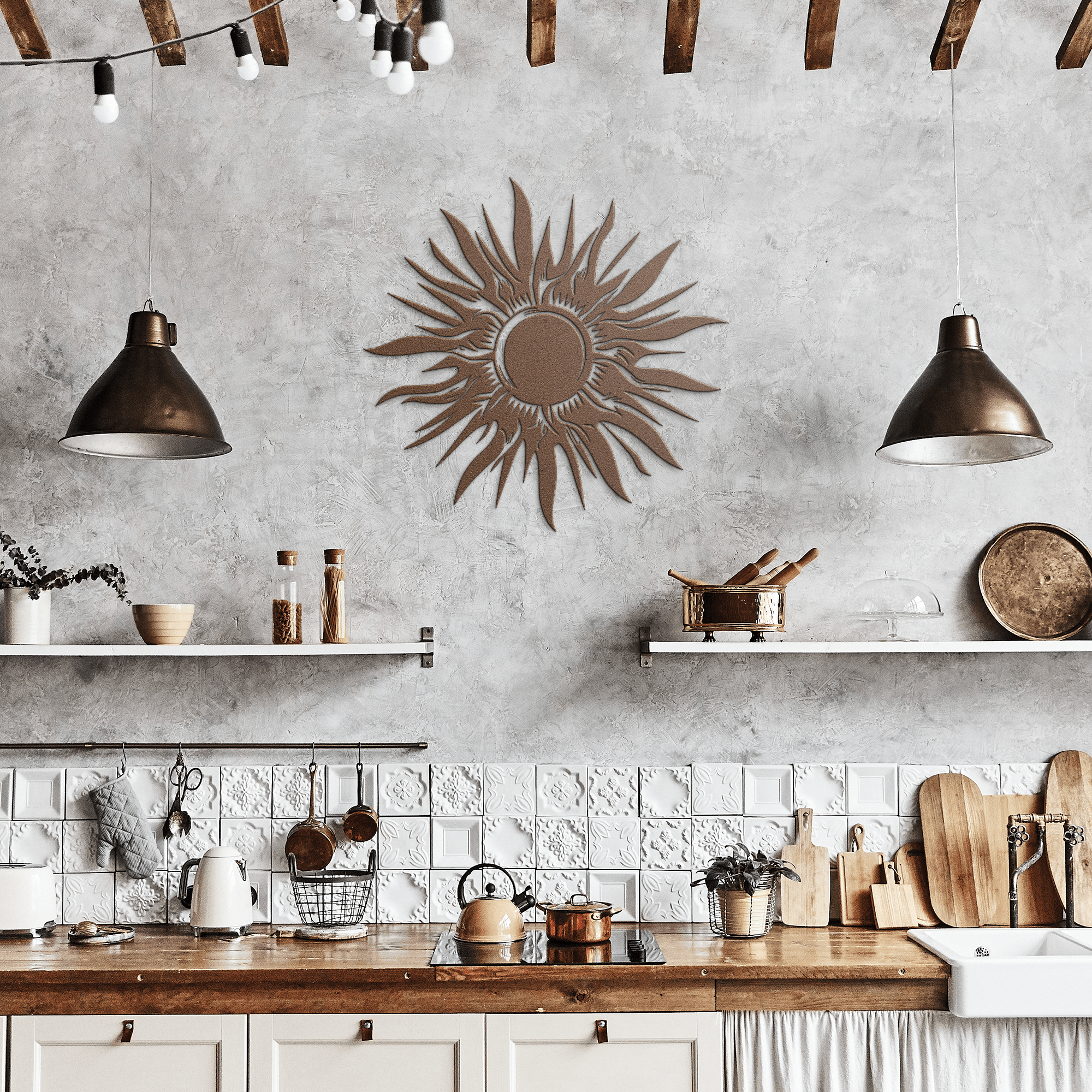 Cosmic Sun Metal Sign - Cool Metal Signs