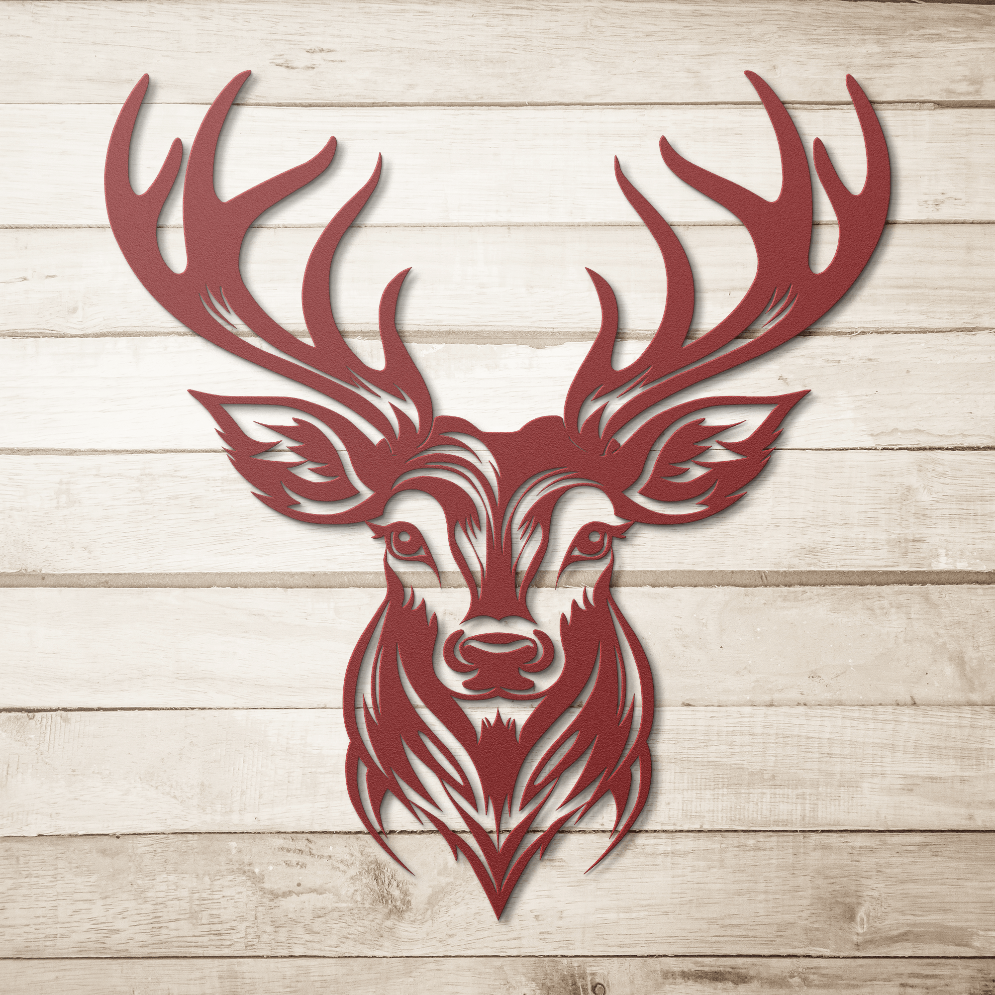 Deer Portrait Metal Sign - Cool Metal Signs