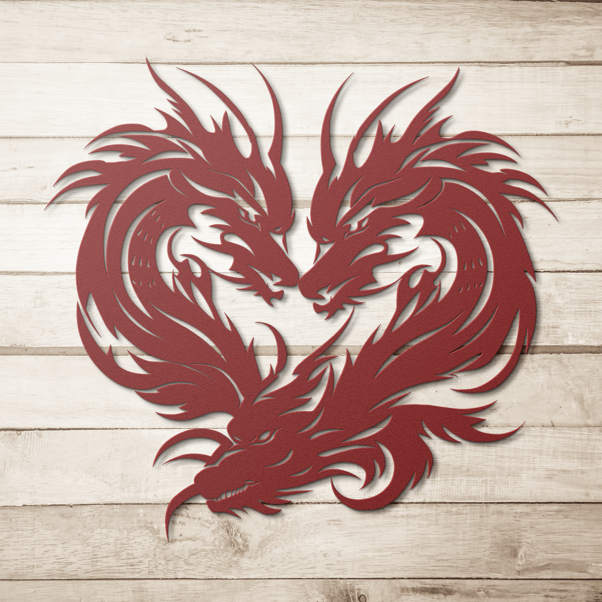 Dragon Heart Metal Sign - Cool Metal Signs