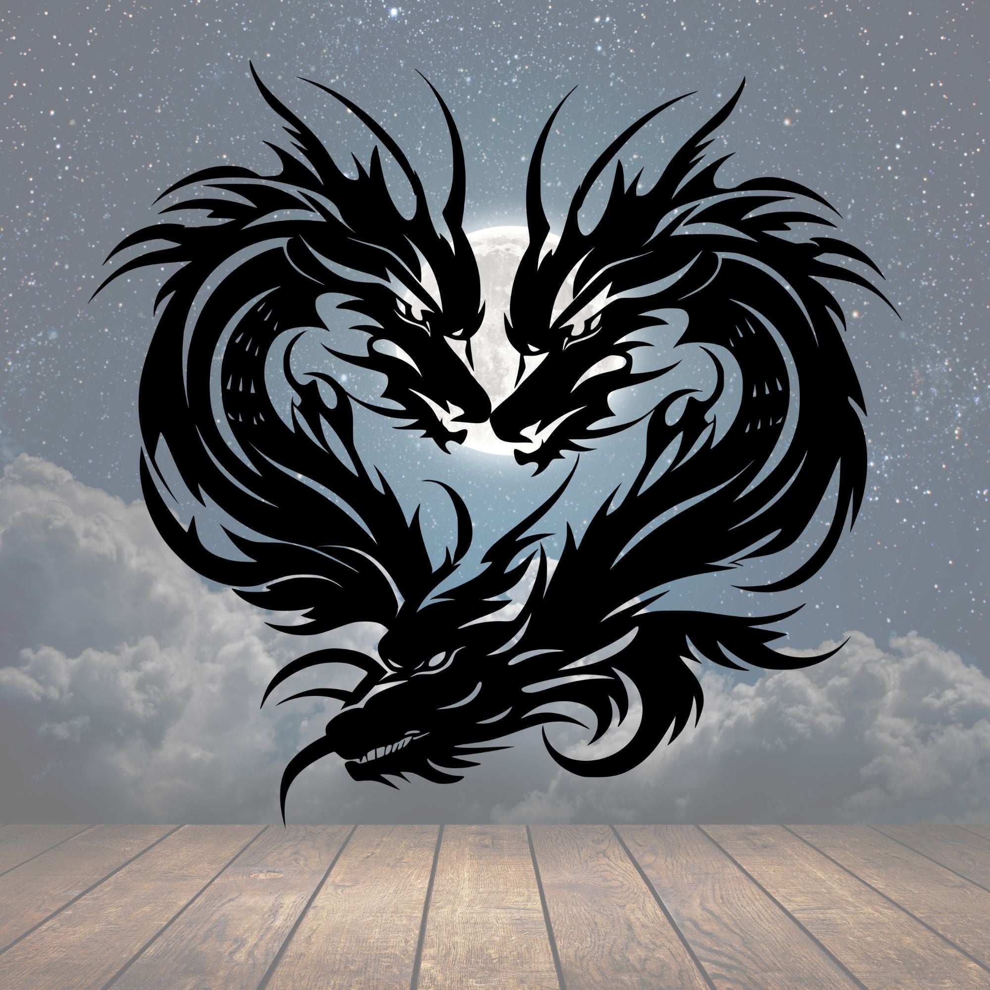 Dragon Heart Metal Sign - Cool Metal Signs