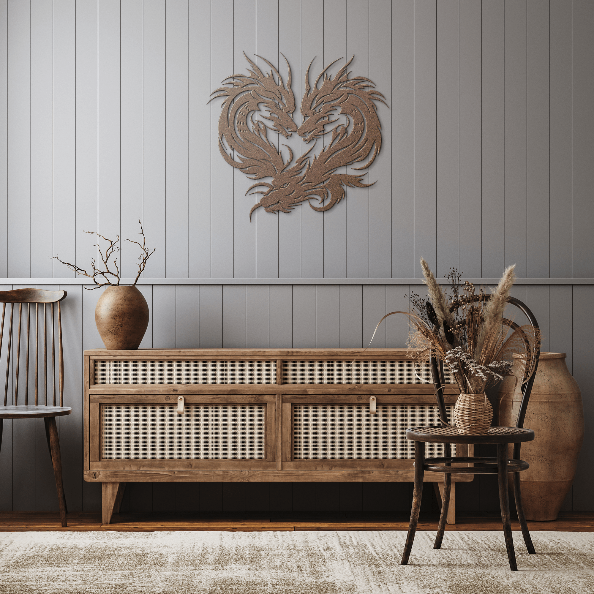 Dragon Heart Metal Sign - Cool Metal Signs