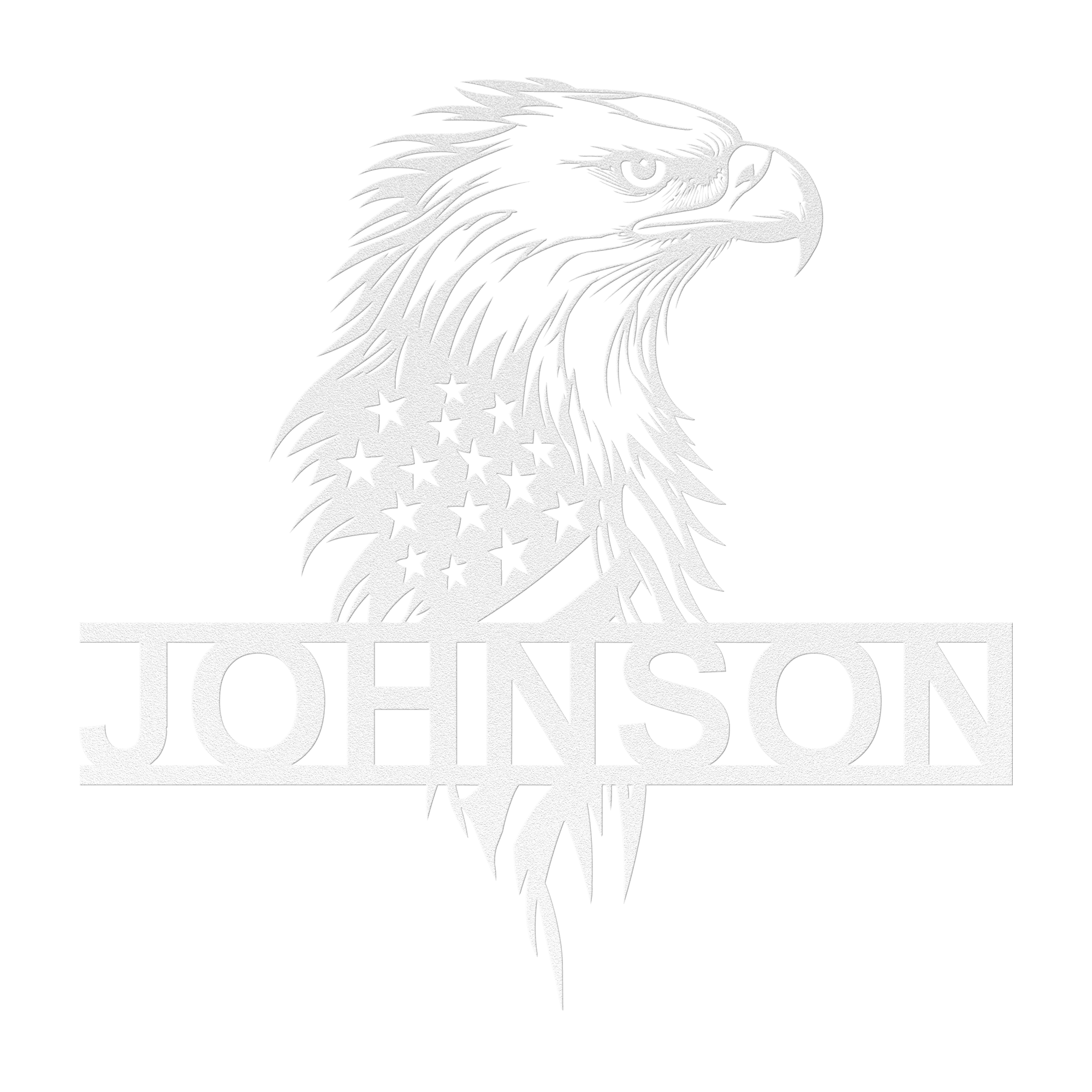 Eagled Wrapped Flag Metal Sign - Cool Metal Signs