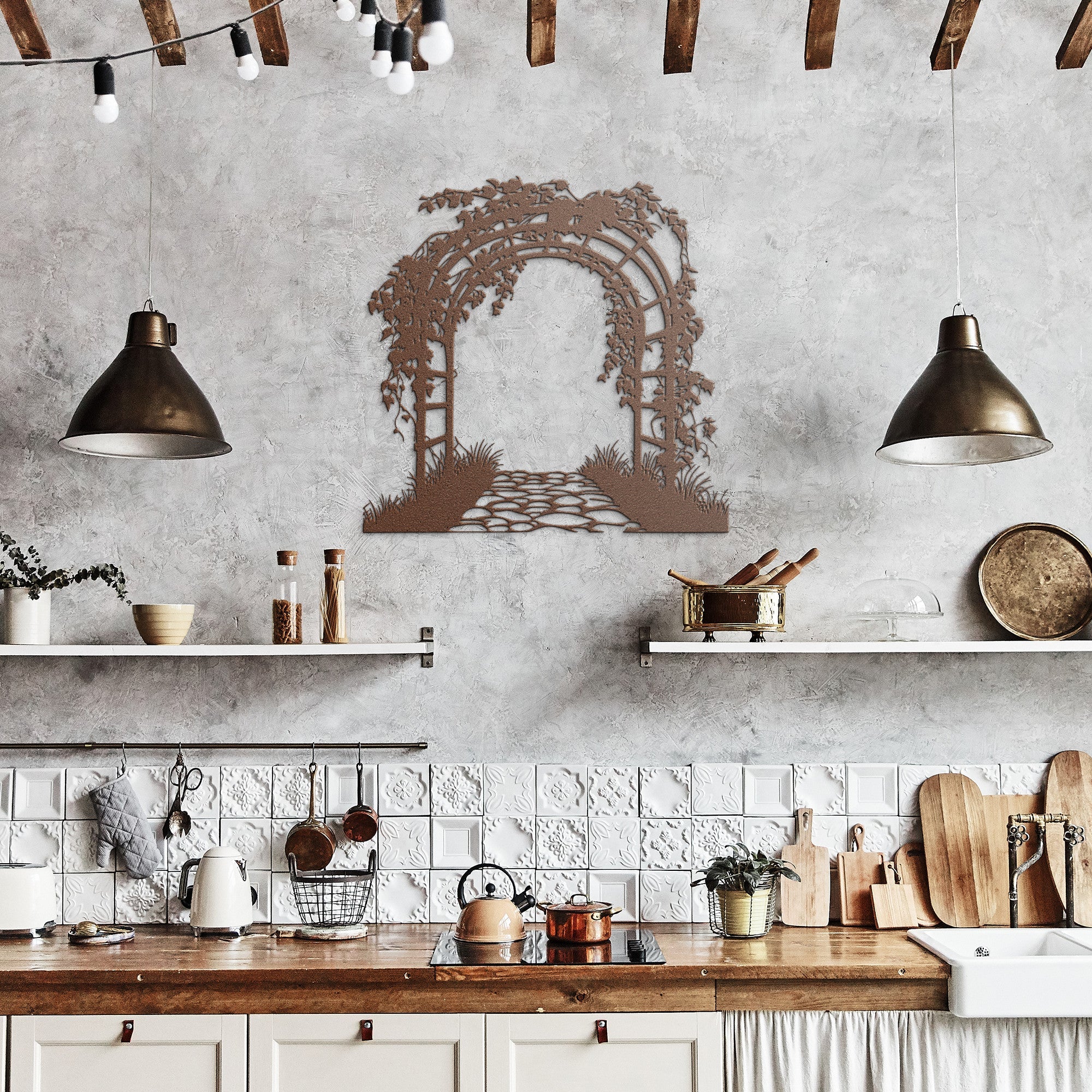 Garden Arch Metal Sign - Cool Metal Signs