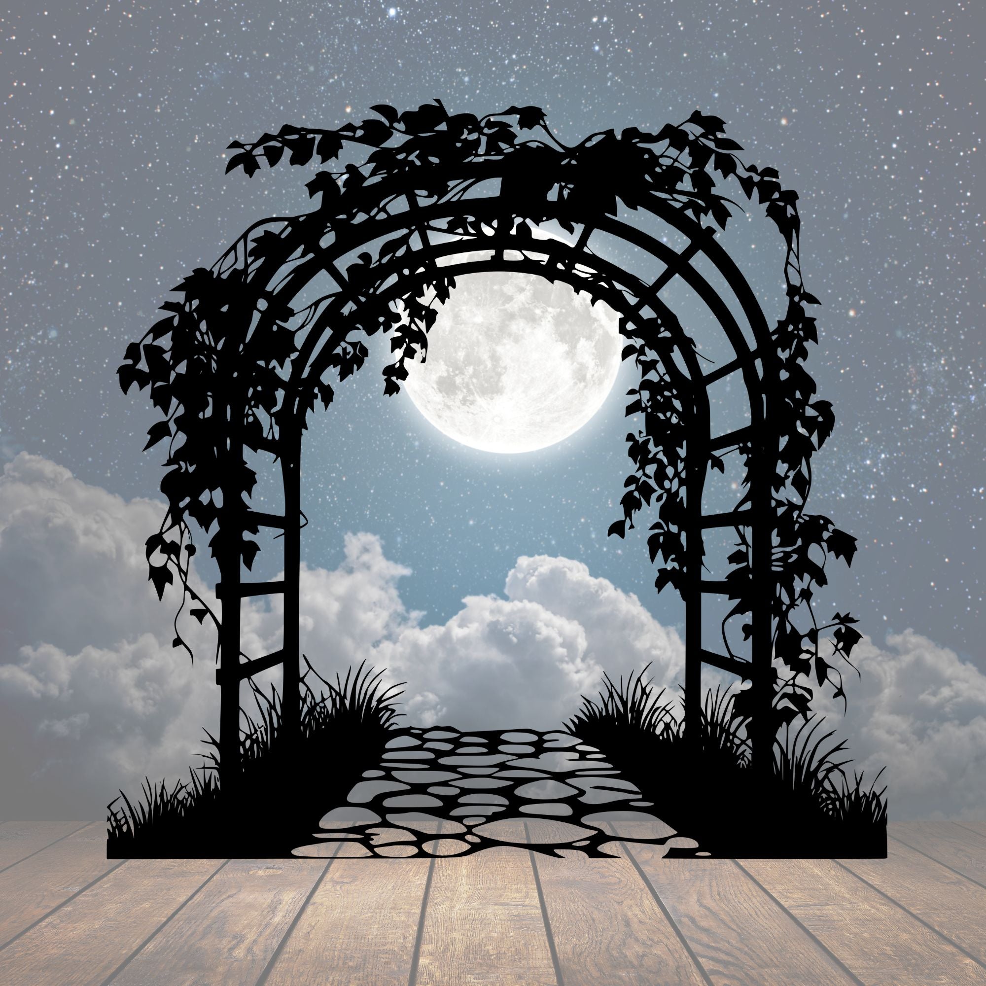 Garden Arch Metal Sign - Cool Metal Signs