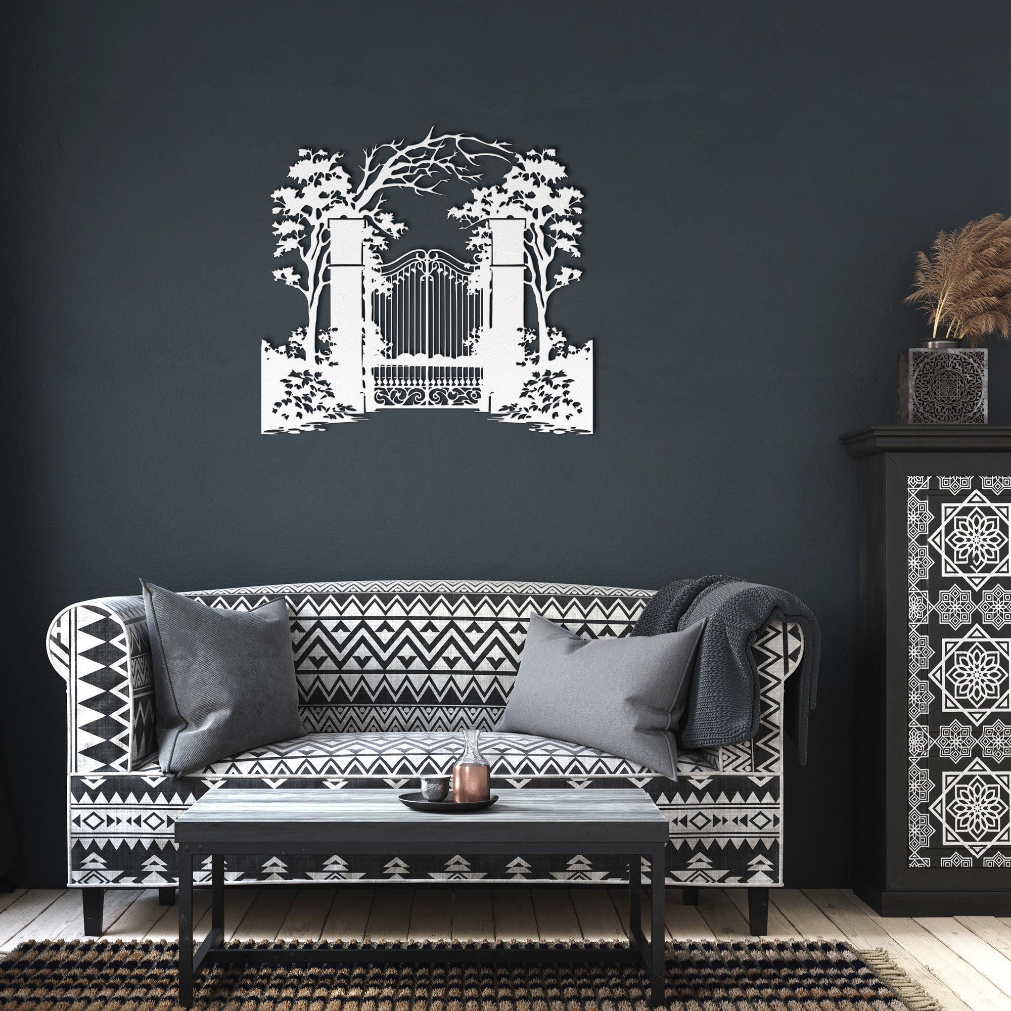 Garden Gate Metal Sign - Cool Metal Signs