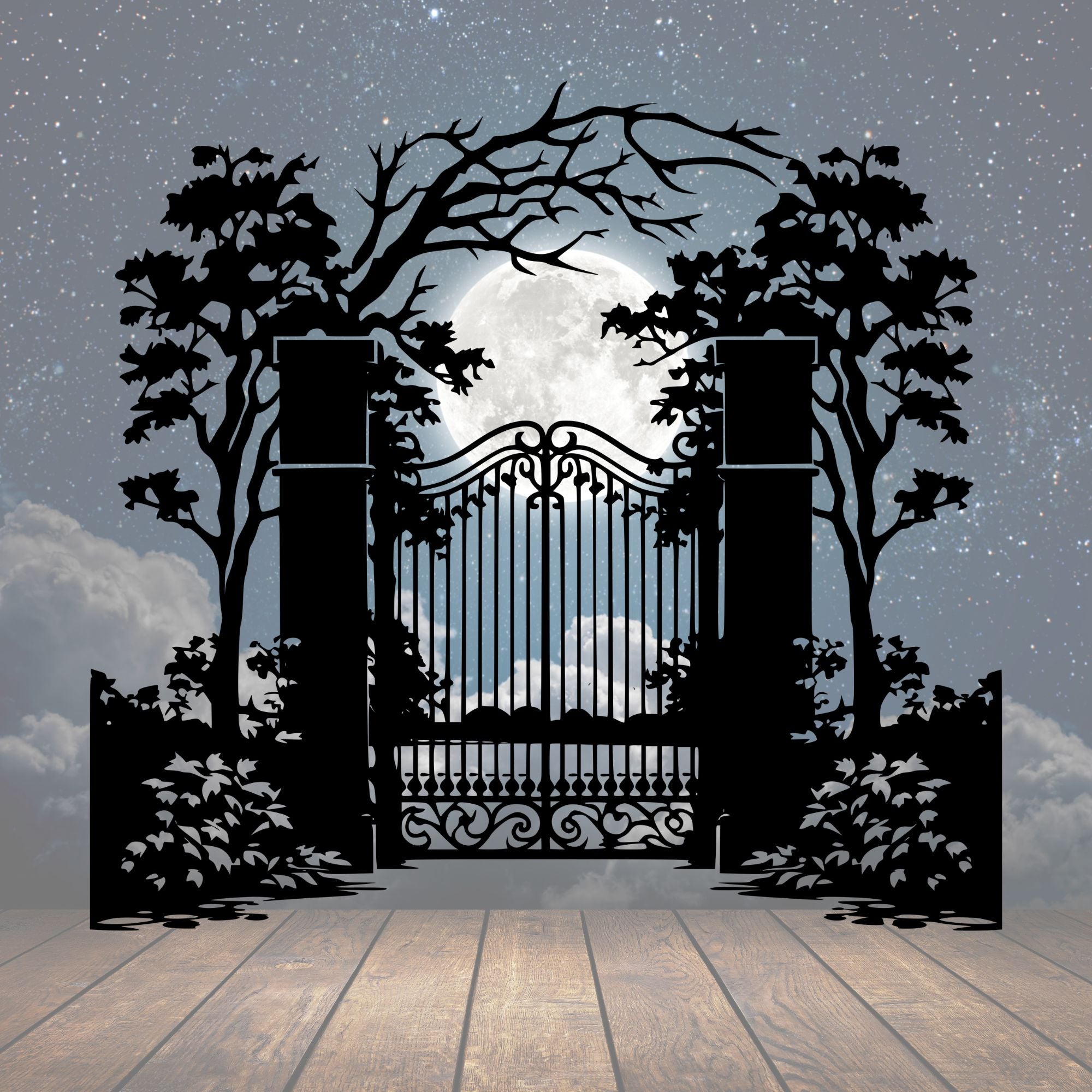 Garden Gate Metal Sign - Cool Metal Signs