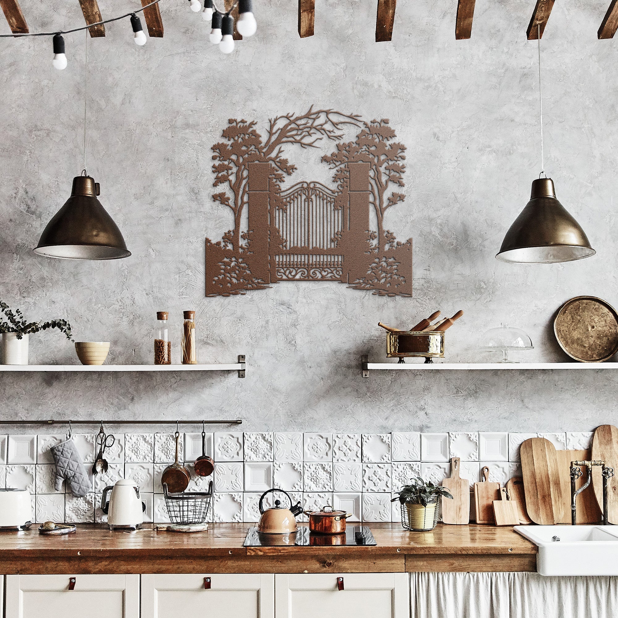 Garden Gate Metal Sign - Cool Metal Signs