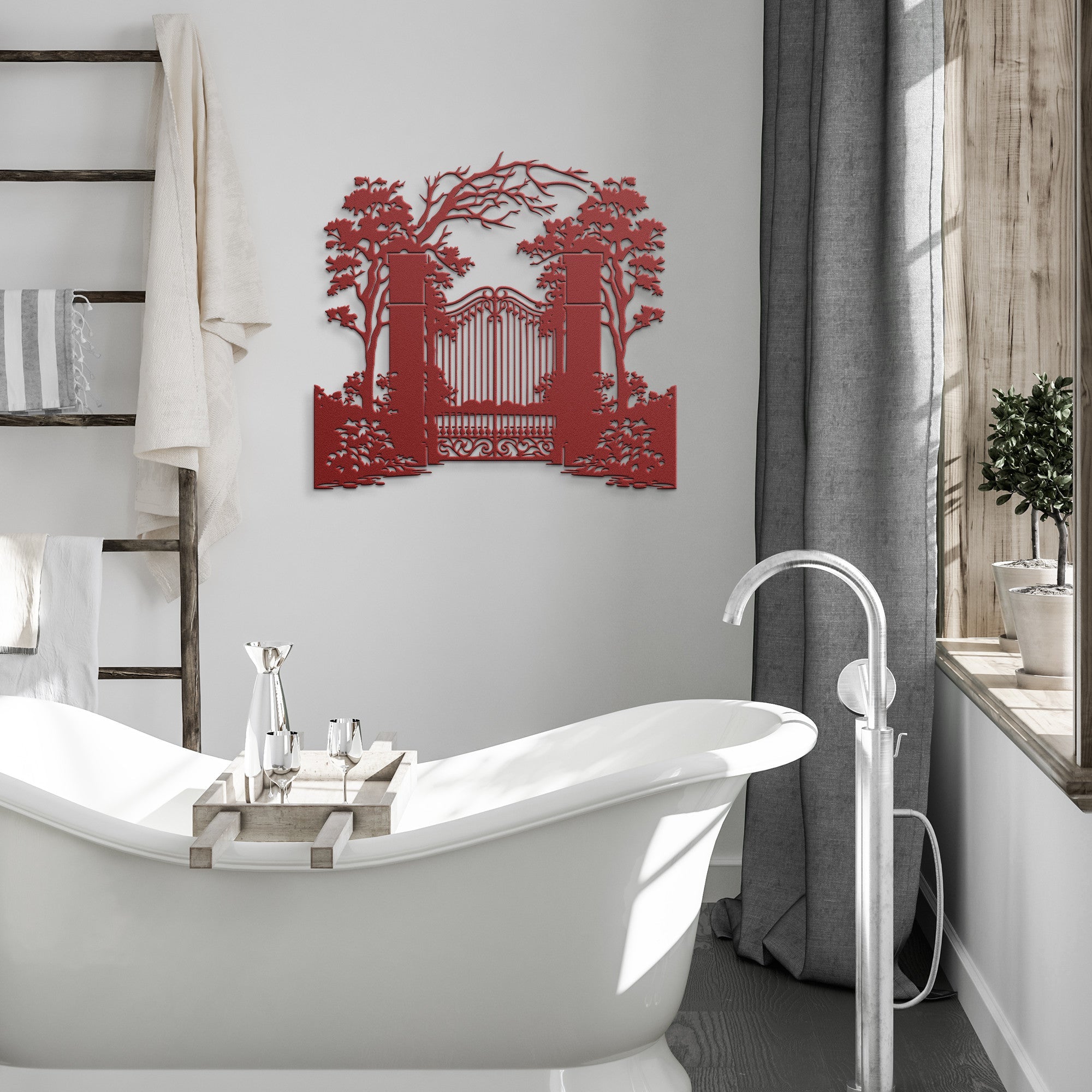 Garden Gate Metal Sign - Cool Metal Signs