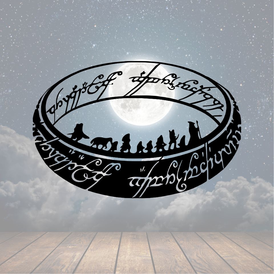 LOTR Ring Metal Sign - Cool Metal Signs
