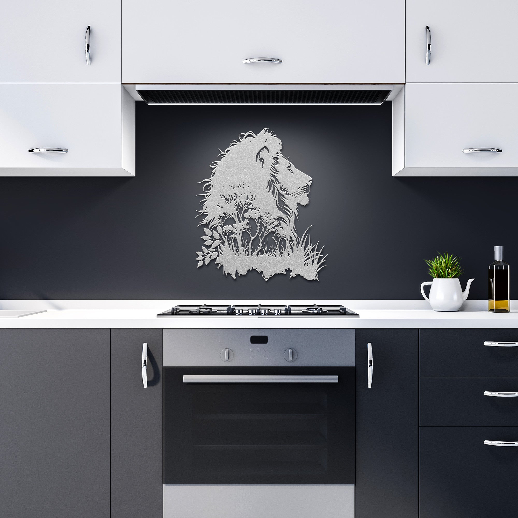 Majestic Lion Metal Sign - Cool Metal Signs