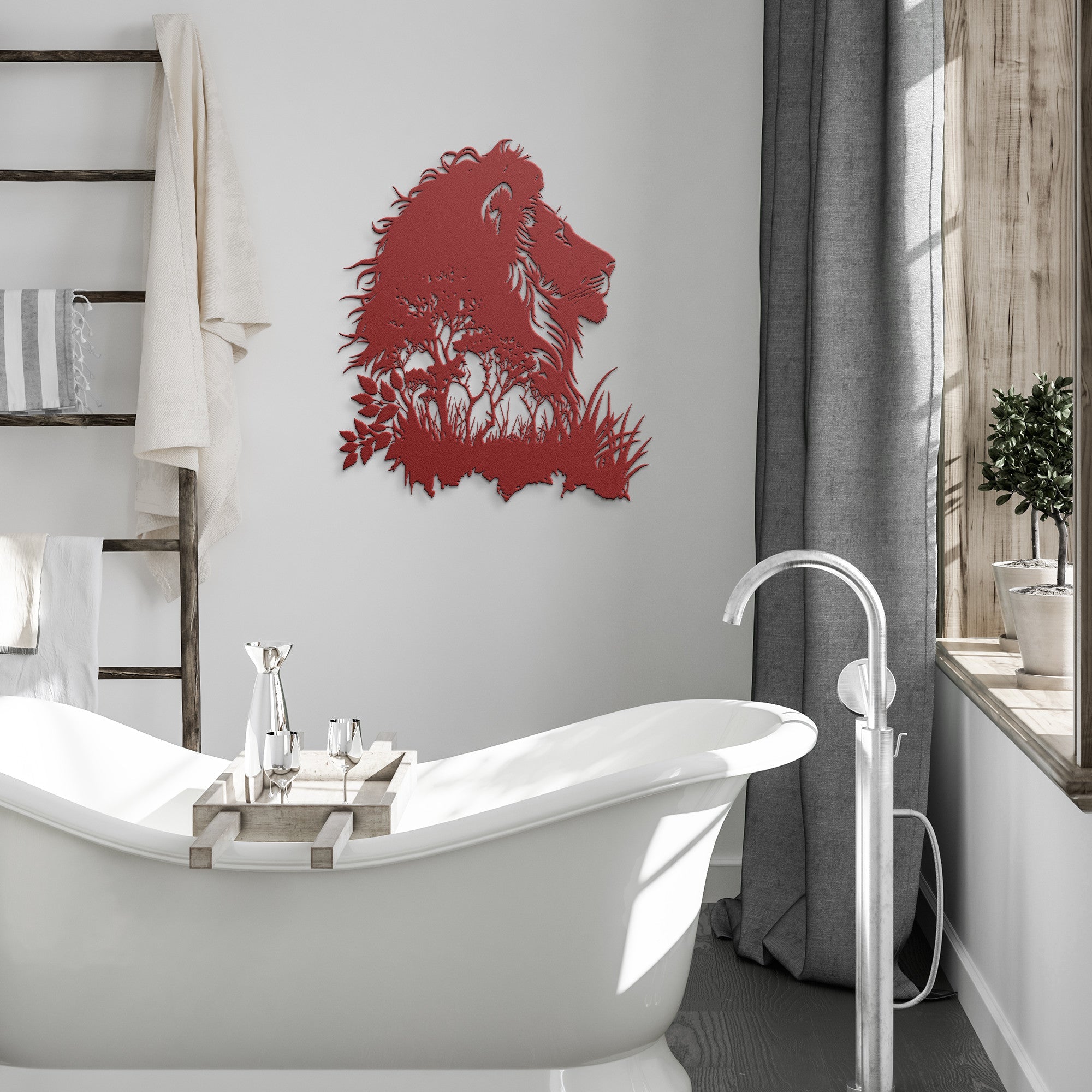 Majestic Lion Metal Sign - Cool Metal Signs