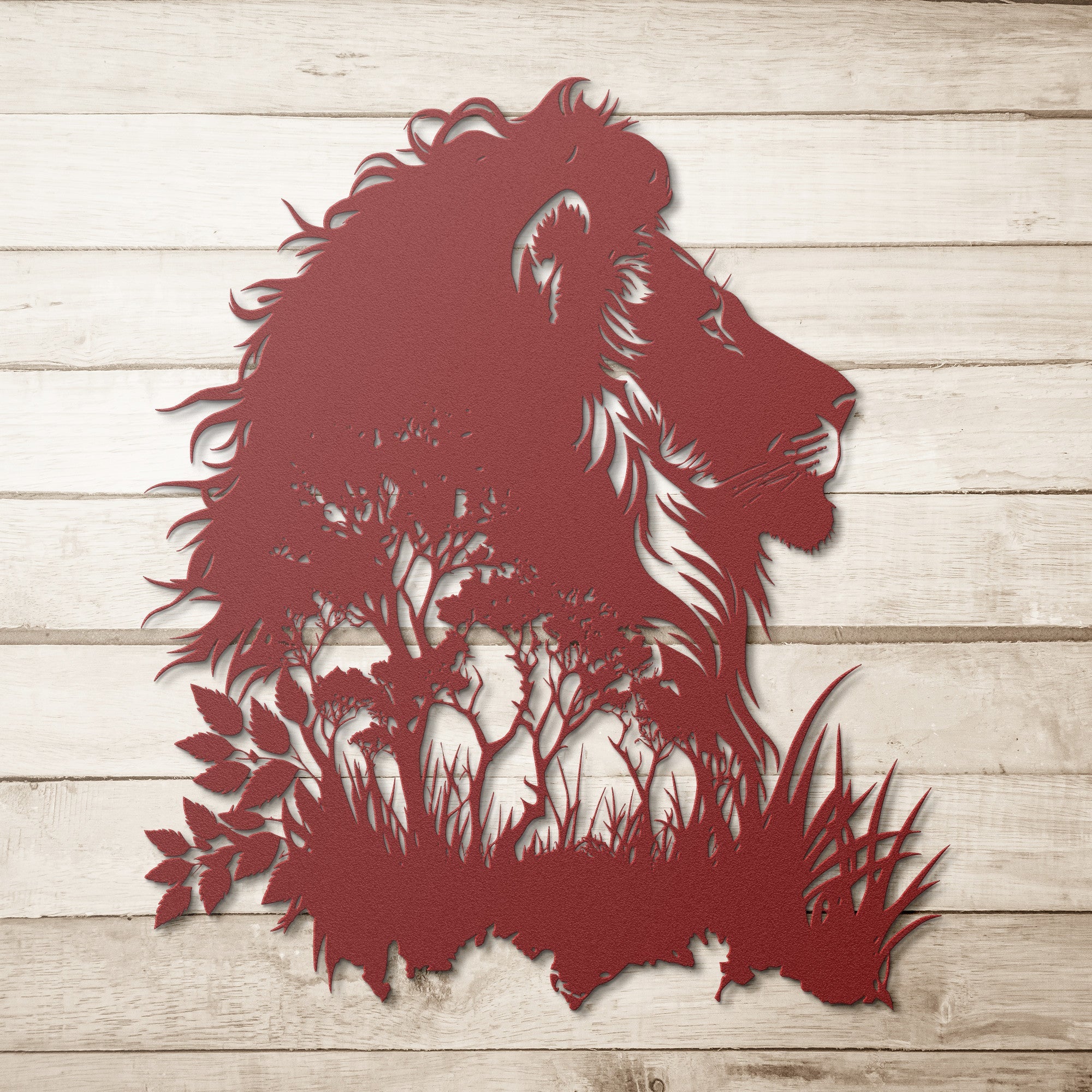 Majestic Lion Metal Sign - Cool Metal Signs