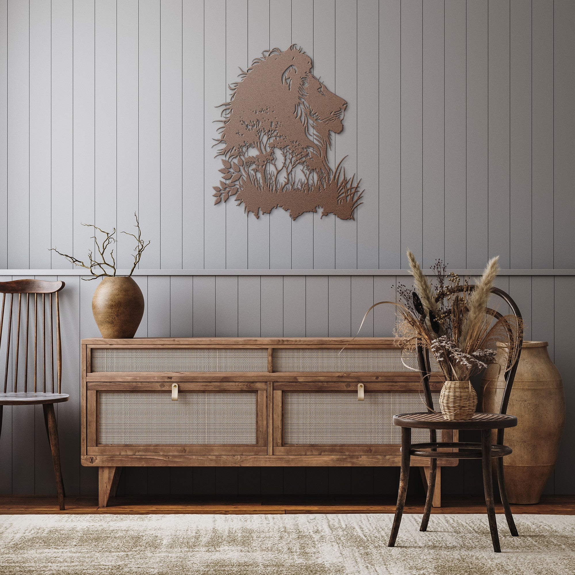 Majestic Lion Metal Sign - Cool Metal Signs