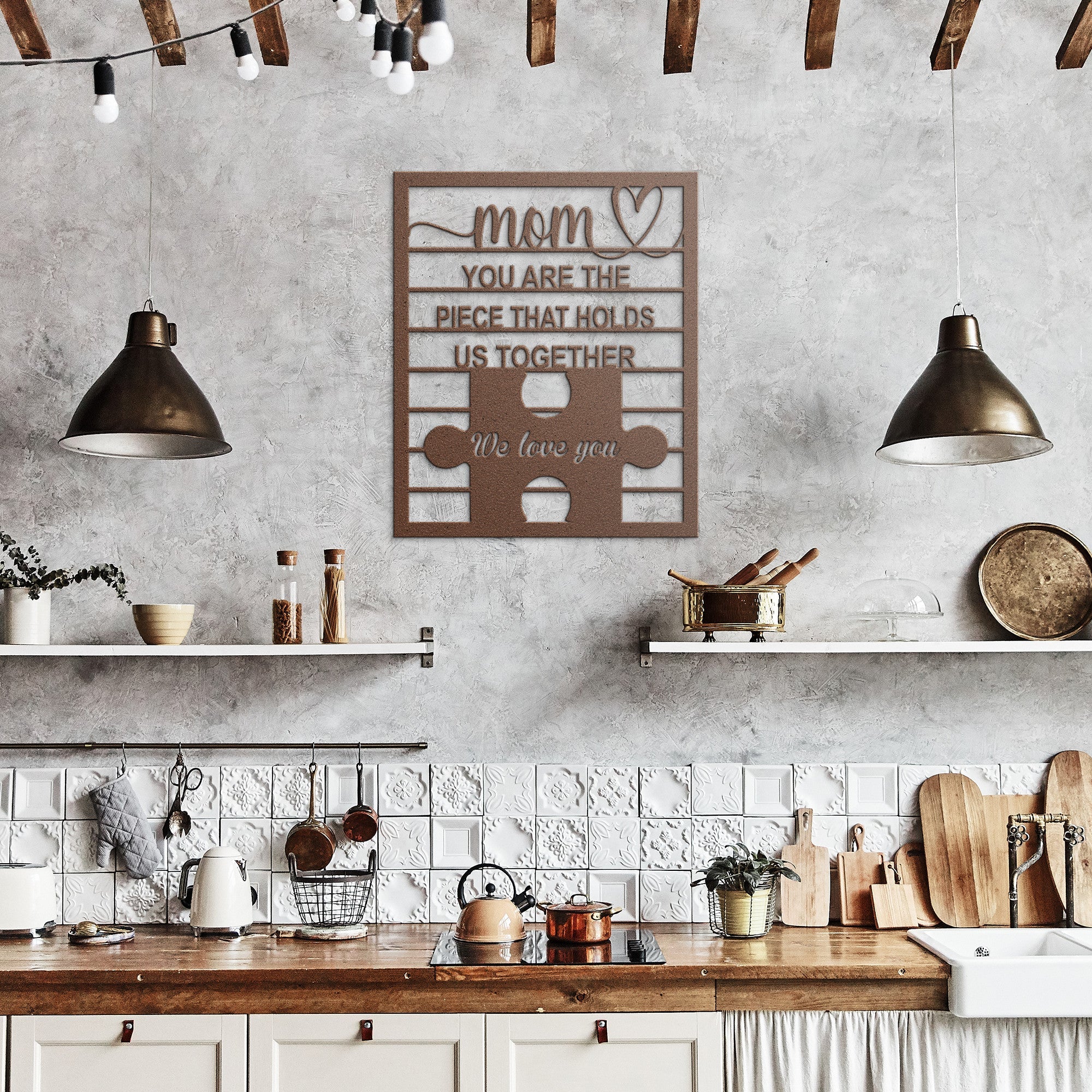 Mom Puzzle Sign - Cool Metal Signs