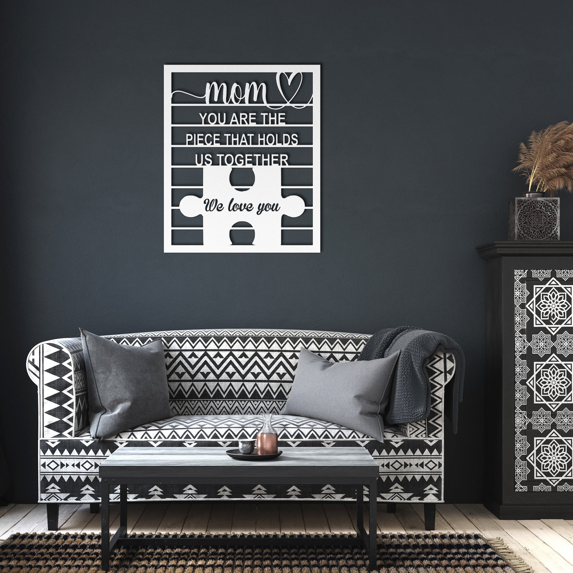 Mom Puzzle Sign - Cool Metal Signs