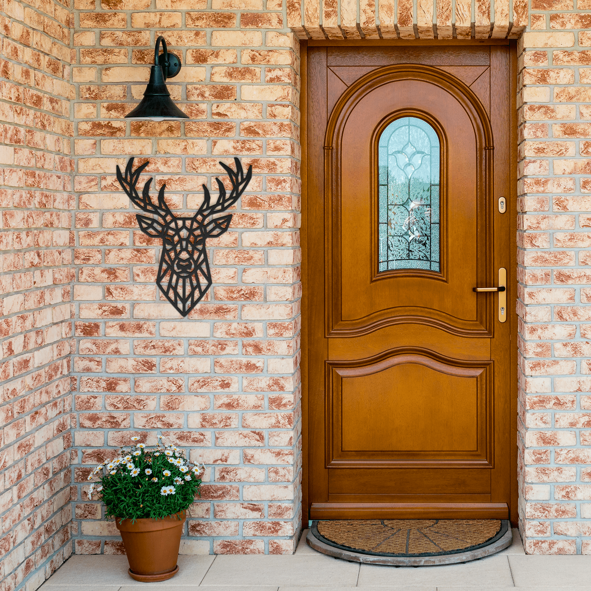 Mosaic Stag Metal Sign - Cool Metal Signs