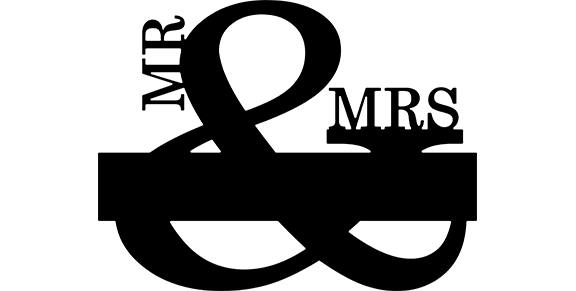 Mr. & Mrs. Monogram - Cool Metal Signs