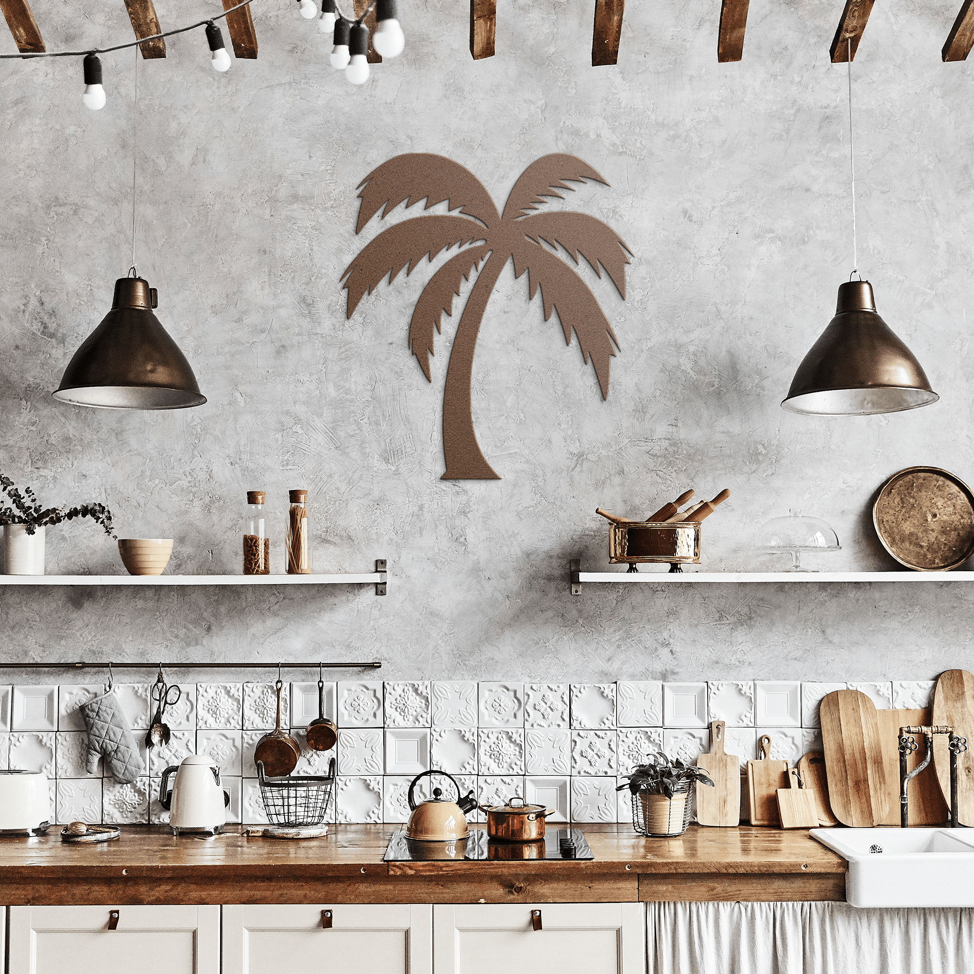 Palm Tree Metal Sign - Cool Metal Signs