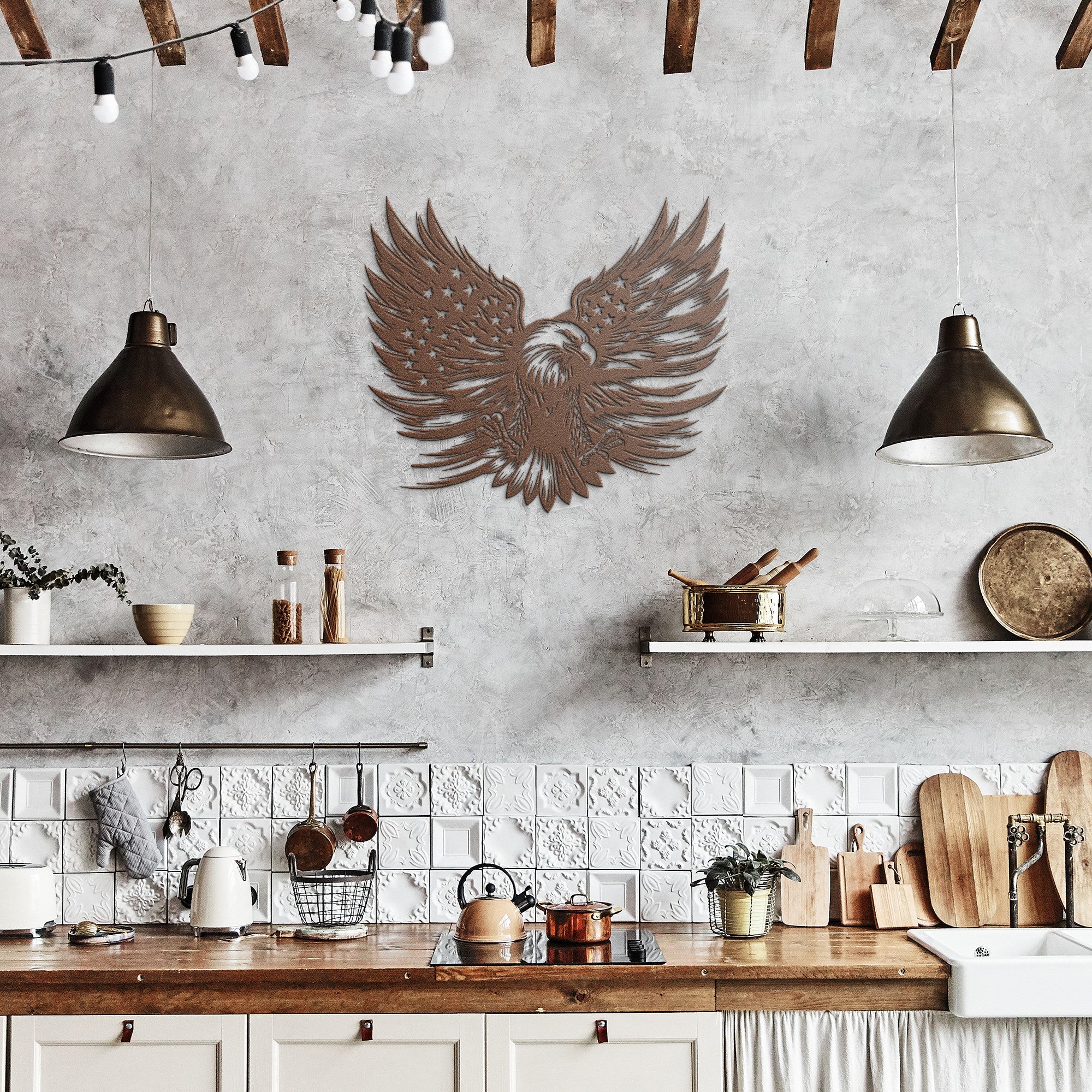 Patriot Eagle Sign - Cool Metal Signs