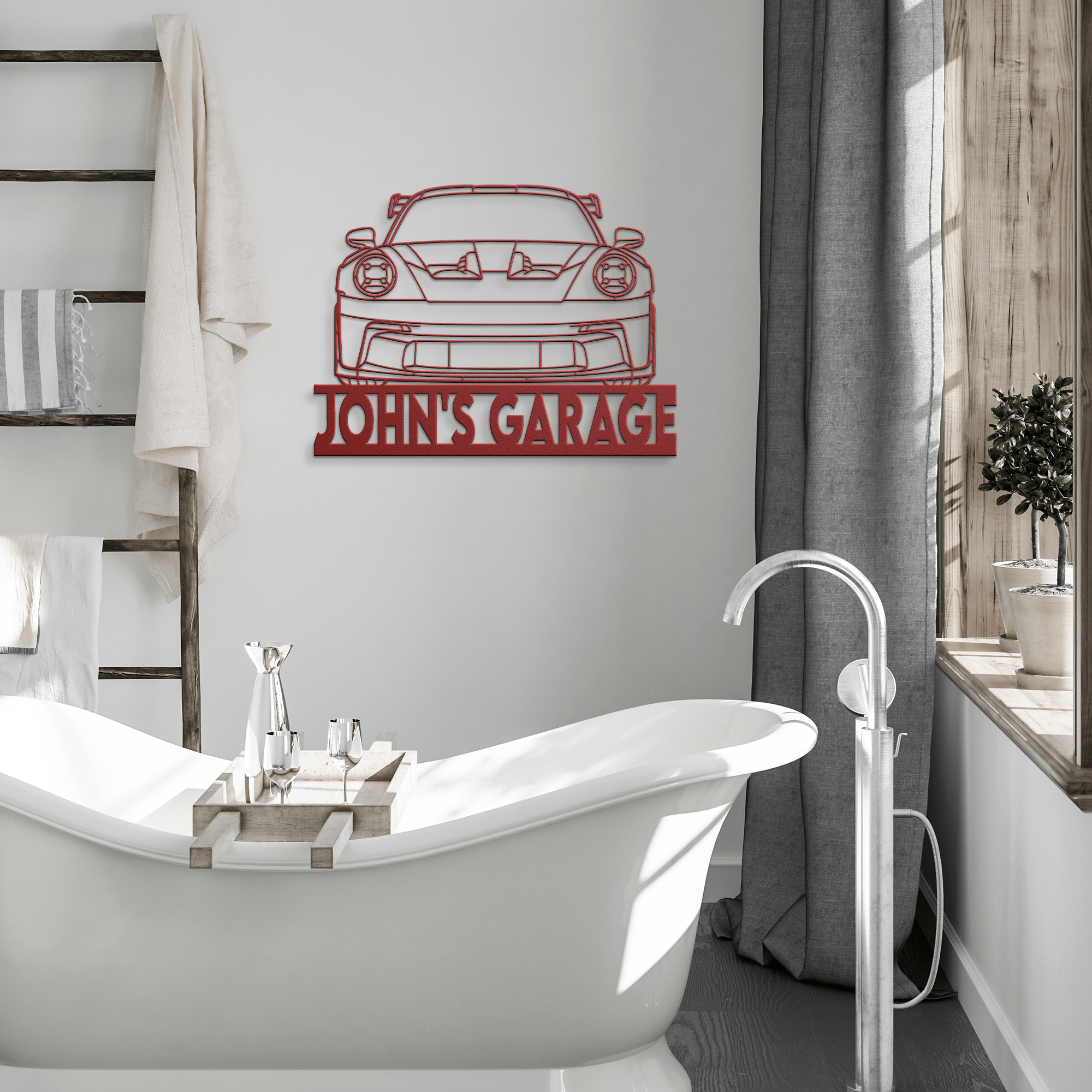 Personalized 911 Sports Car Metal Sign - Cool Metal Signs