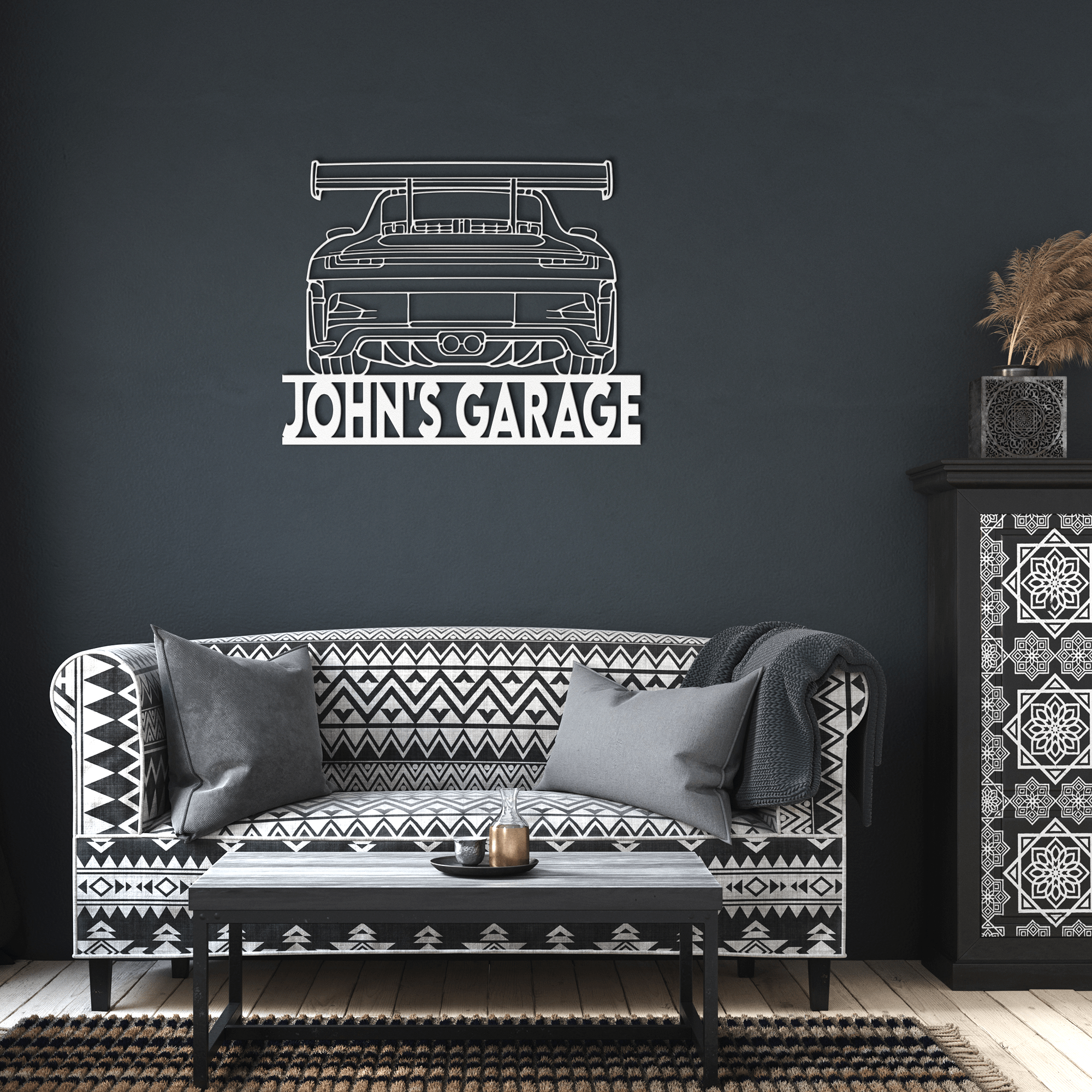 Personalized 911 Tail Sports Car Metal Sign - Cool Metal Signs