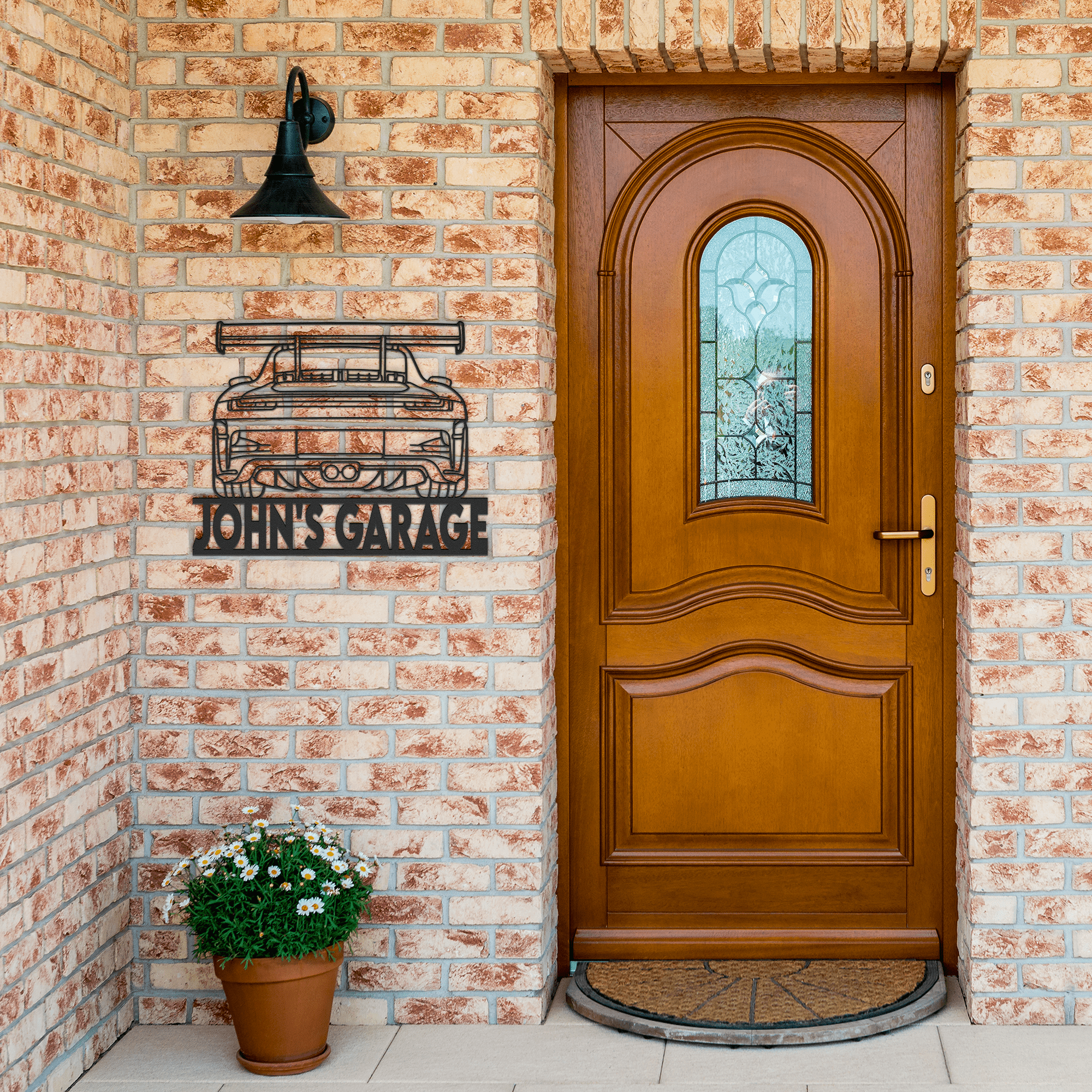 Personalized 911 Tail Sports Car Metal Sign - Cool Metal Signs