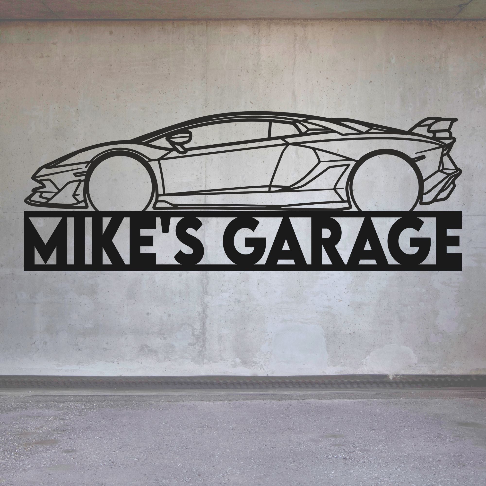 Personalized Aventador Metal Sign - Cool Metal Signs