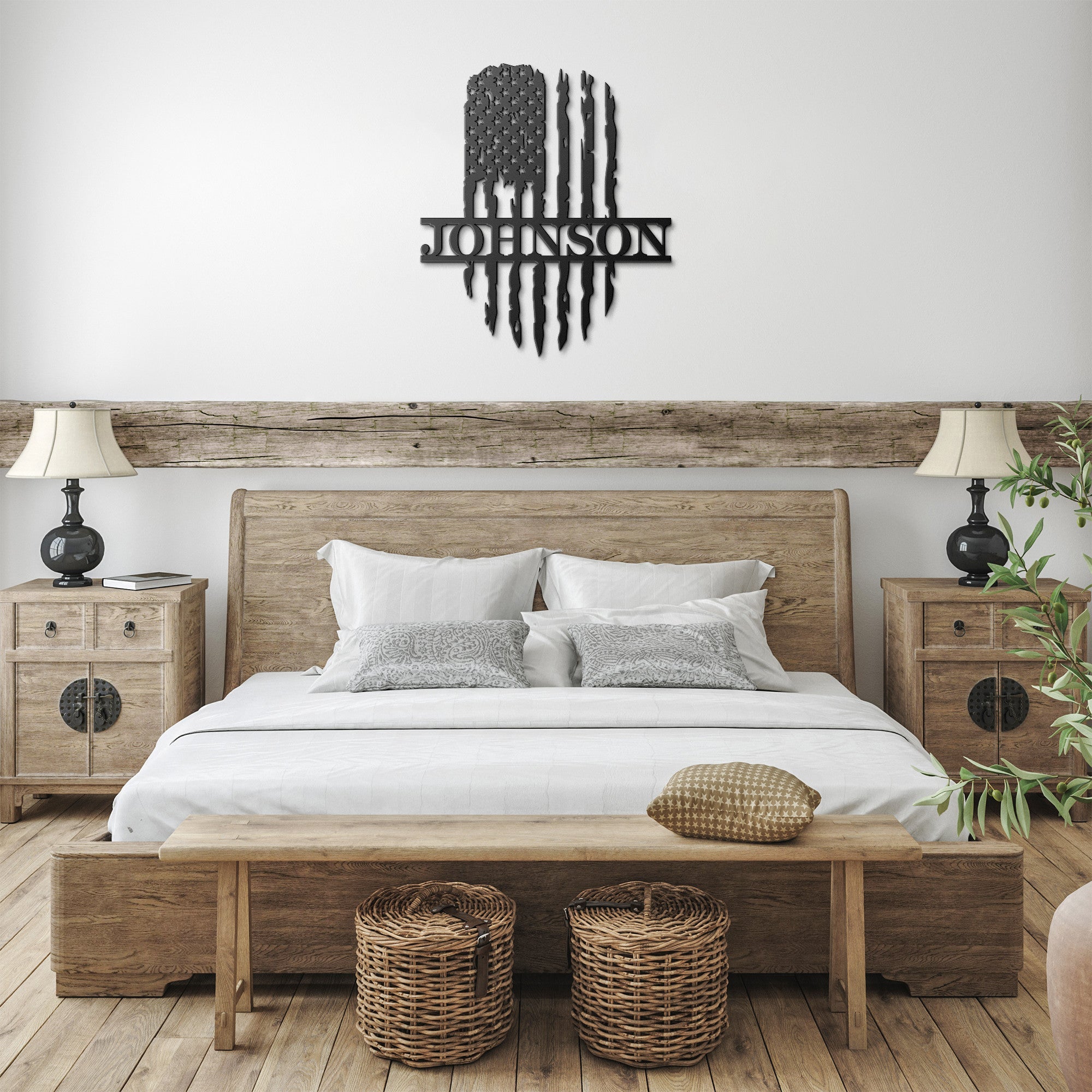 Personalized Distressed Flag - Cool Metal Signs