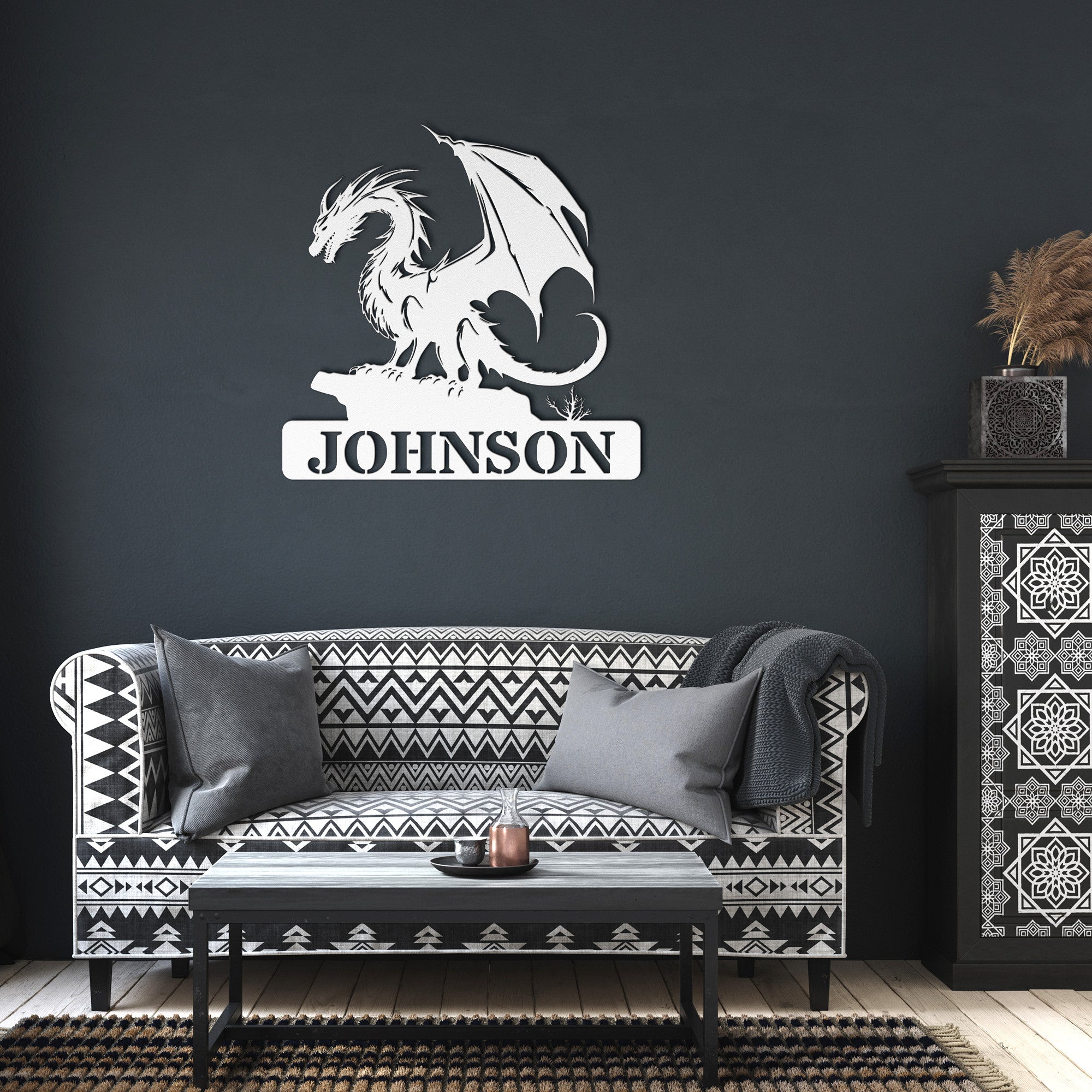 Personalized Dragon Sign - Cool Metal Signs