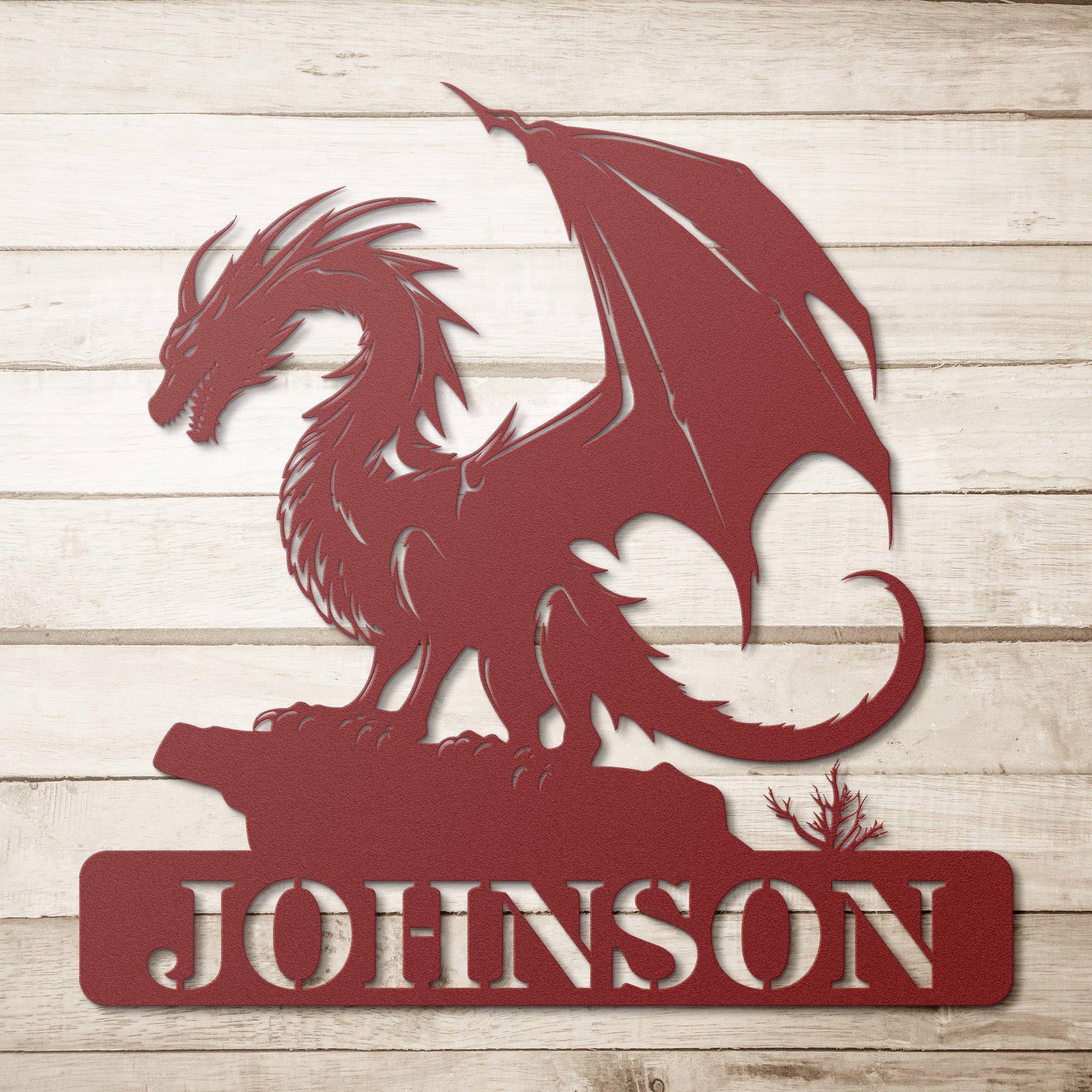 Personalized Dragon Sign - Cool Metal Signs
