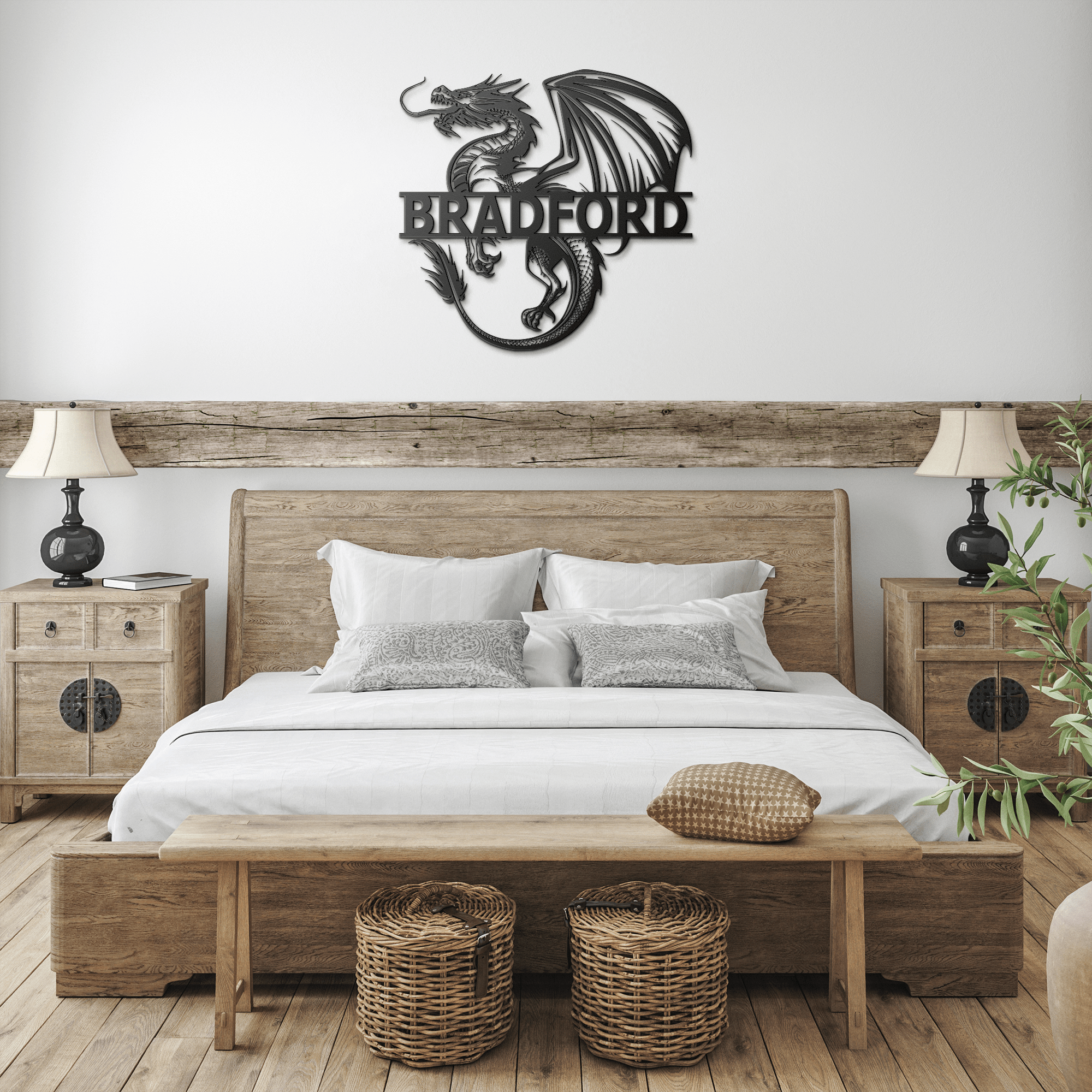 Personalized Dragon Sign - Cool Metal Signs