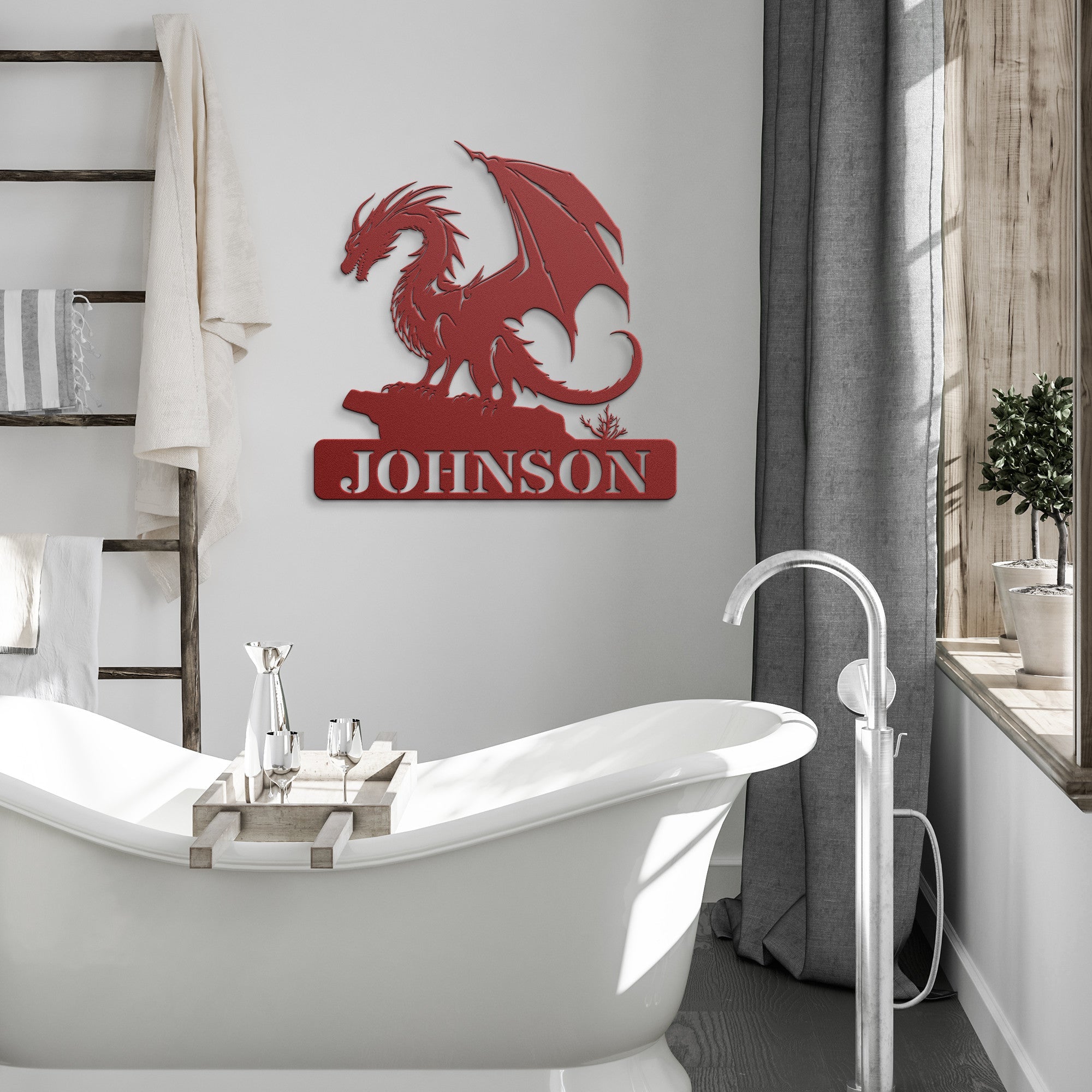 Personalized Dragon Sign - Cool Metal Signs