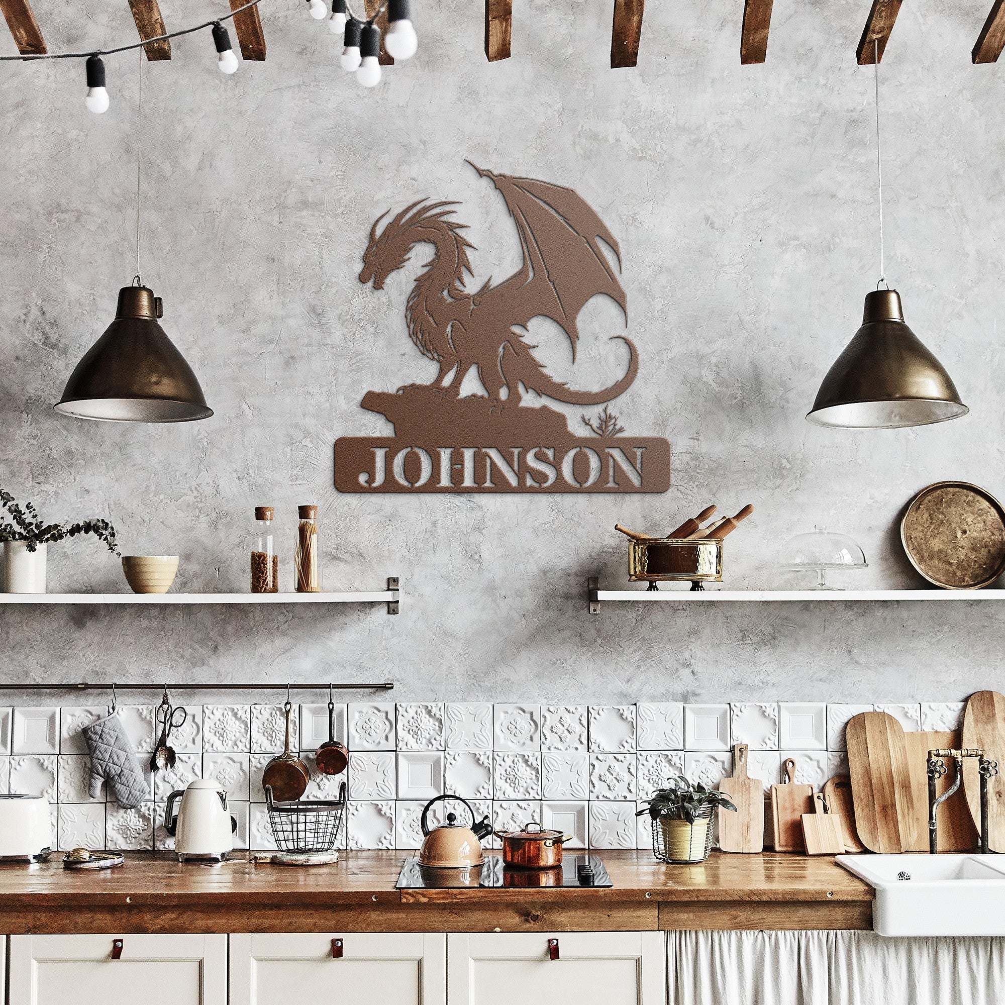 Personalized Dragon Sign - Cool Metal Signs