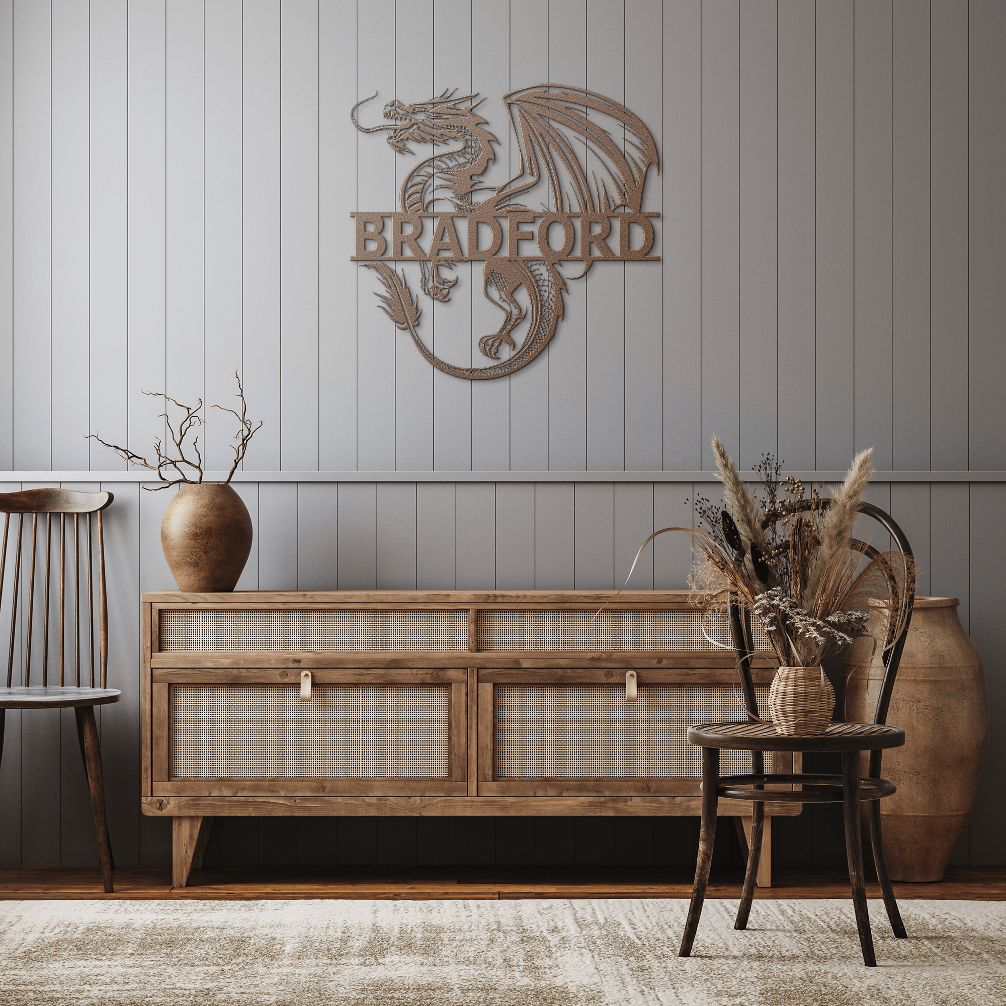 Personalized Dragon Sign - Cool Metal Signs