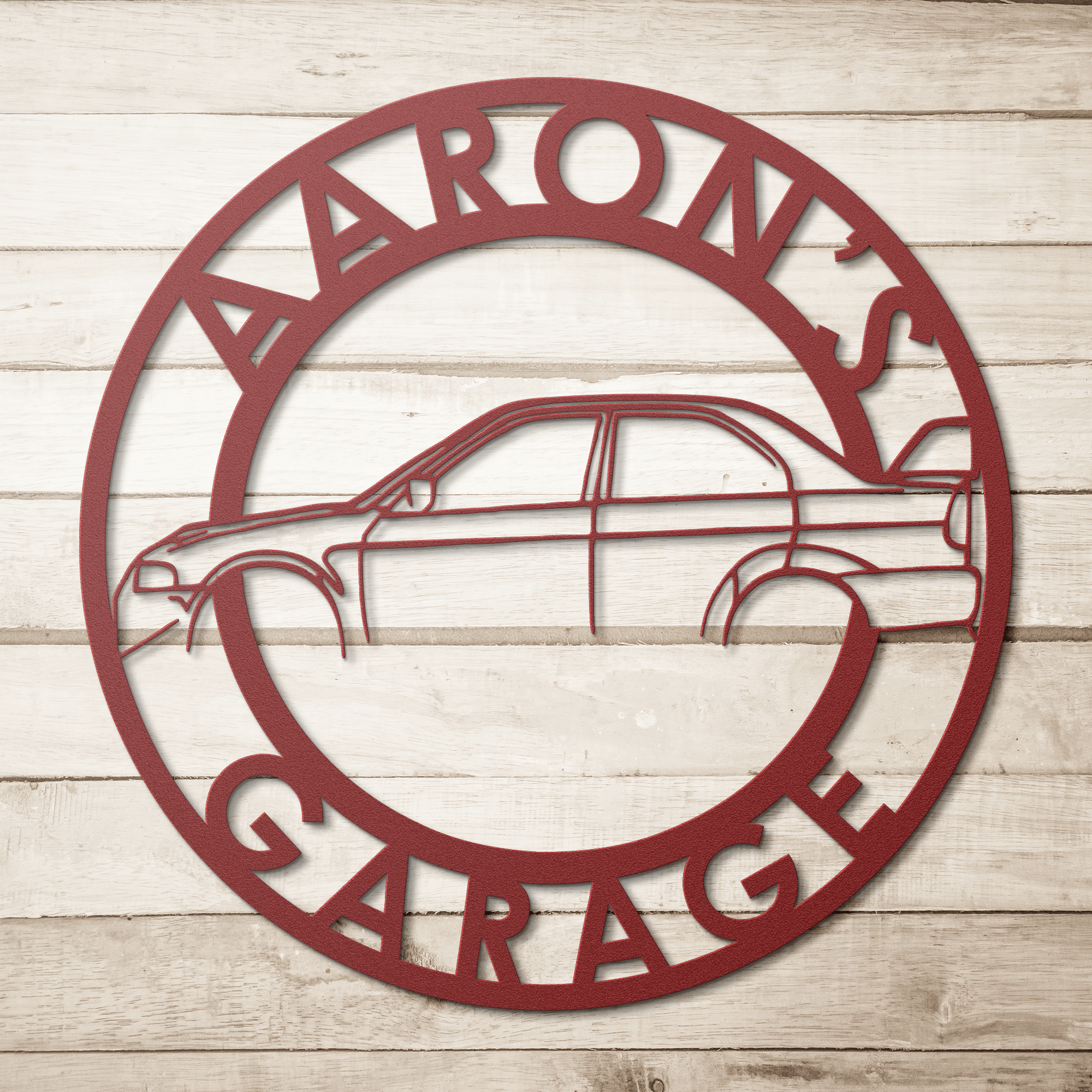 Personalized EVO Garage Metal Sign - Cool Metal Signs