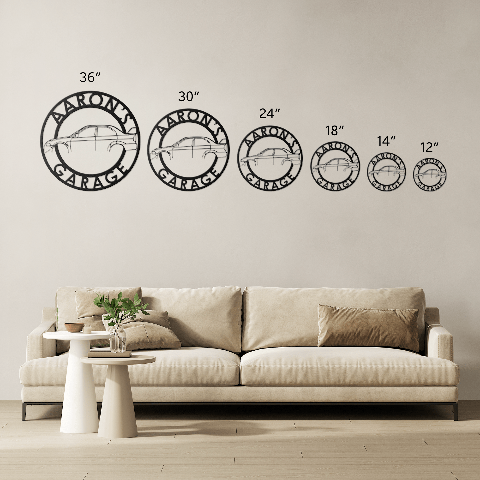 Personalized EVO Garage Metal Sign - Cool Metal Signs