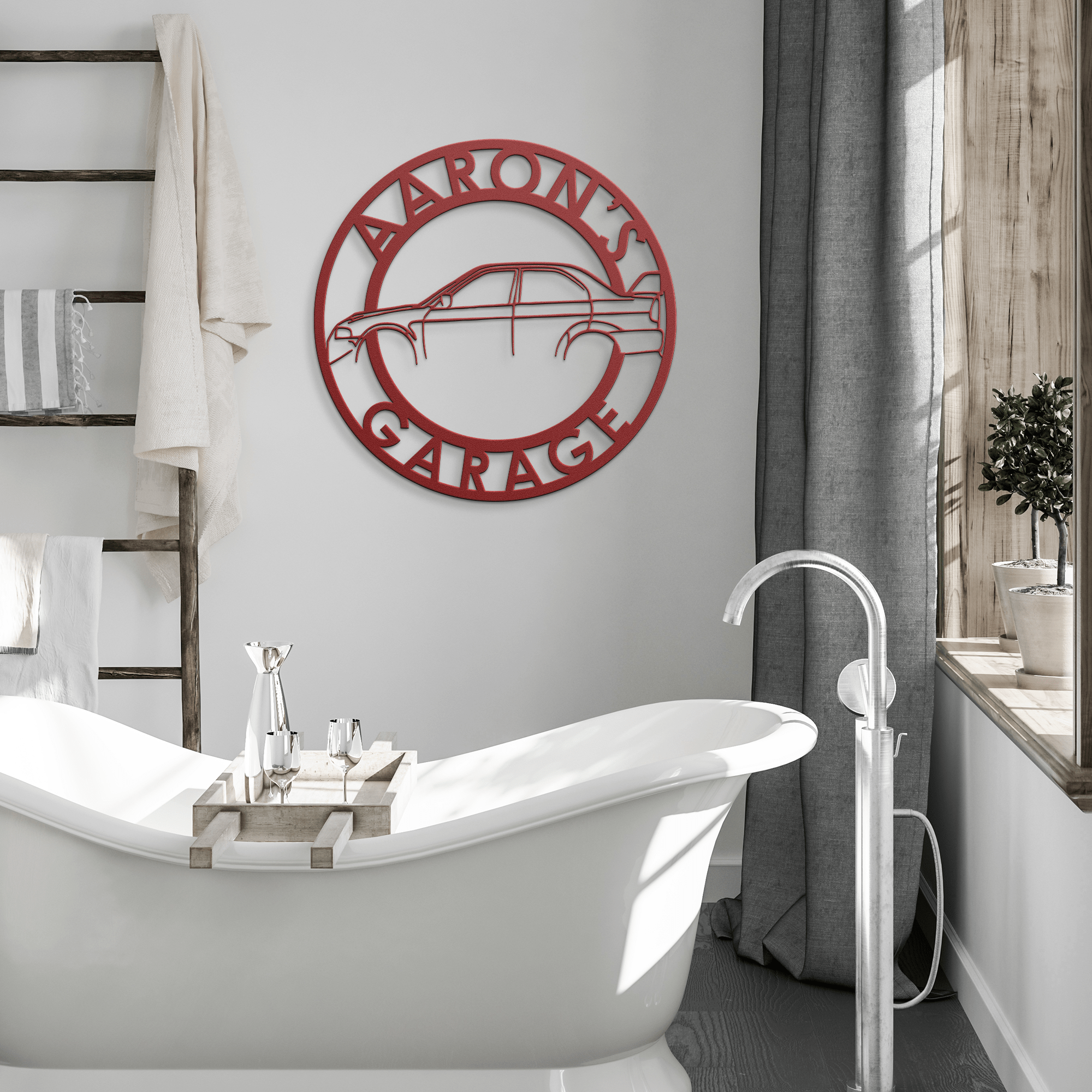 Personalized EVO Garage Metal Sign - Cool Metal Signs