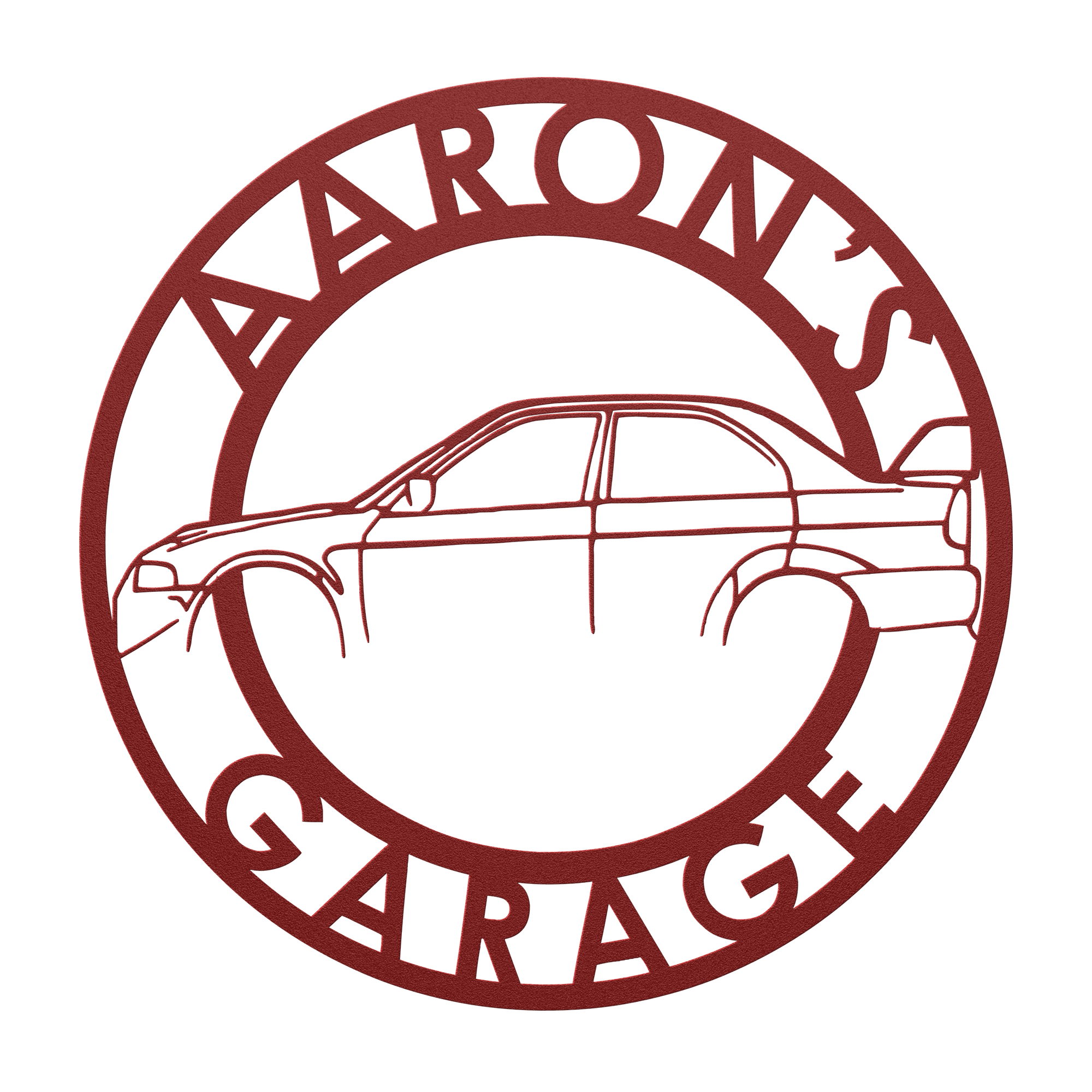 Personalized EVO Garage Metal Sign - Cool Metal Signs